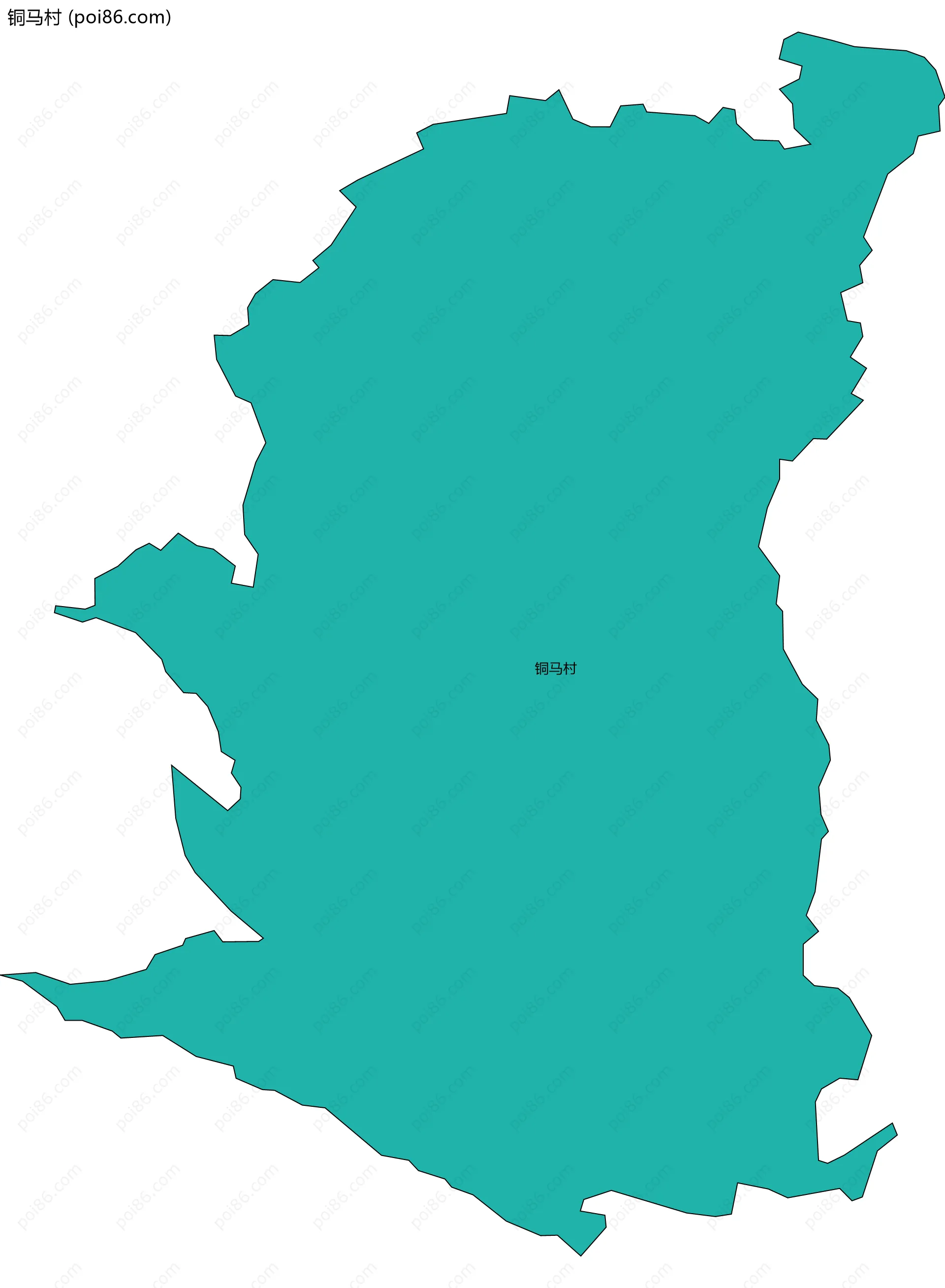 铜马村边界地图