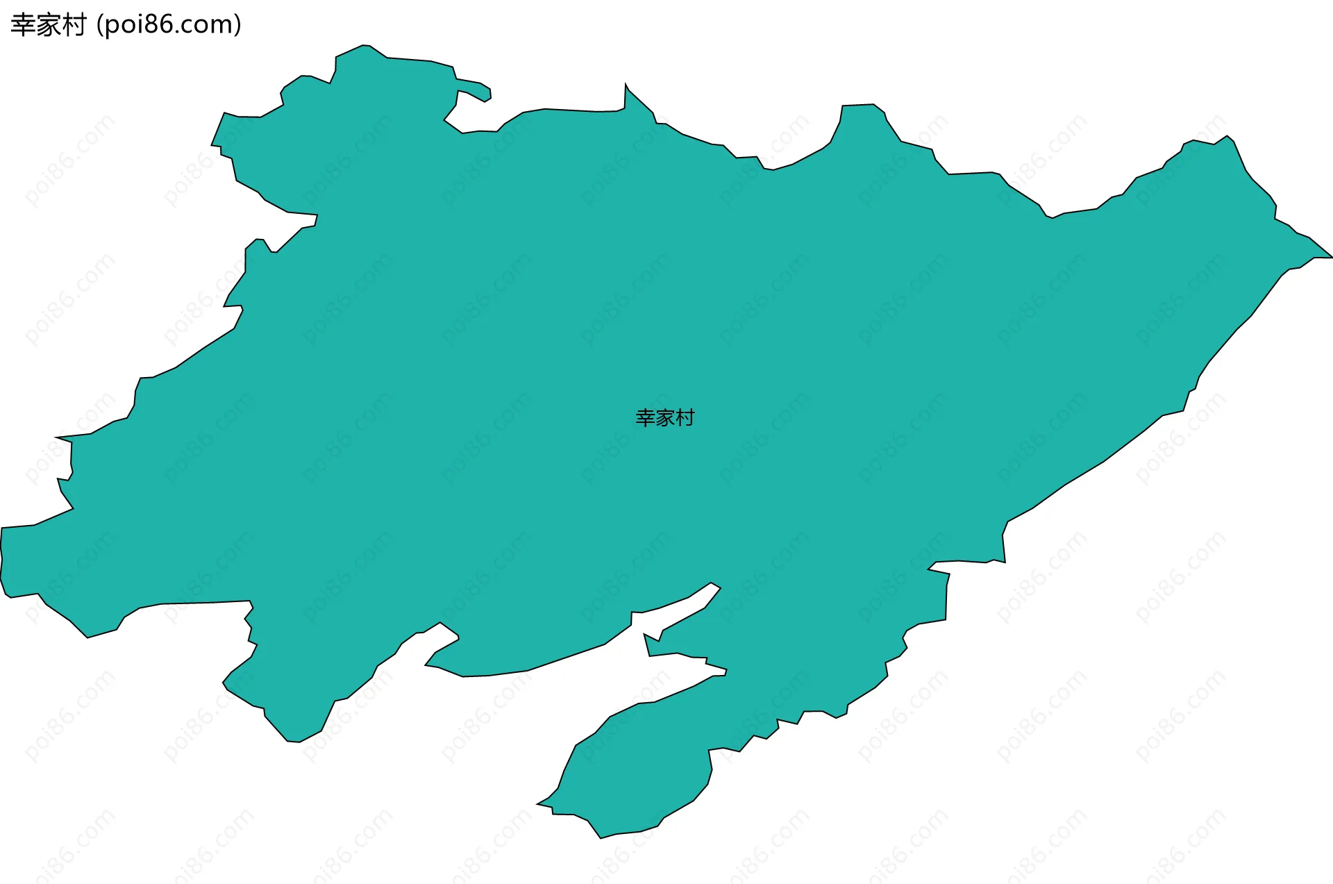 幸家村边界地图