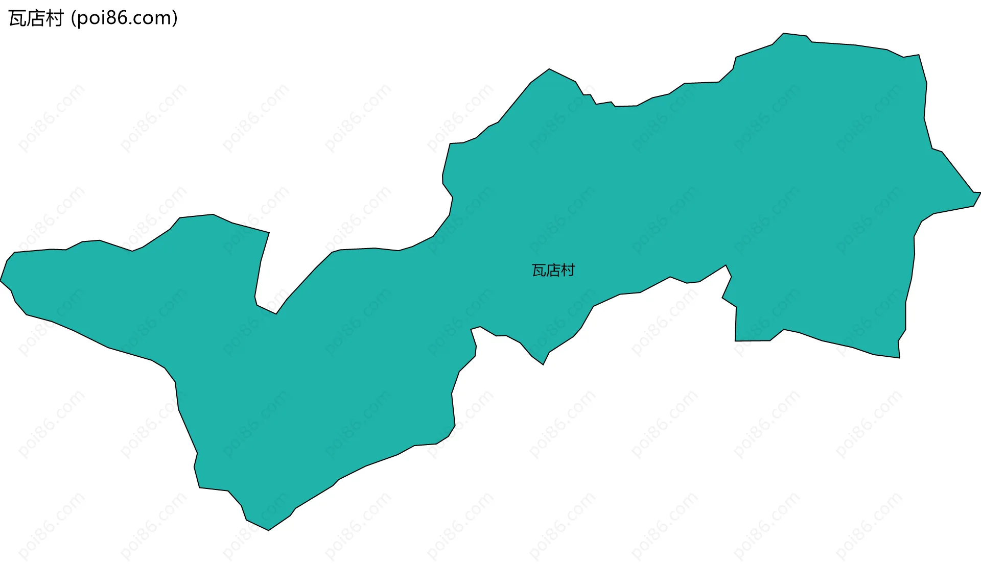 瓦店村边界地图