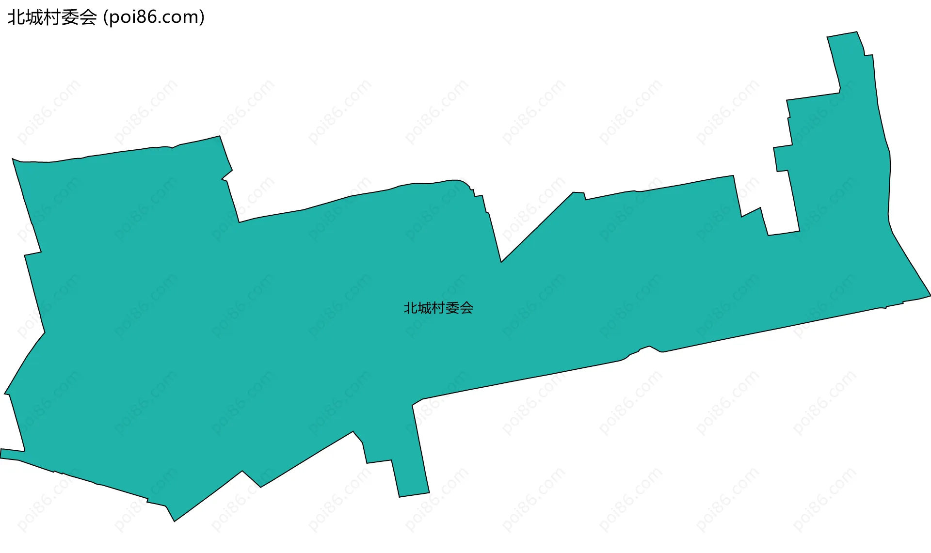 北城村委会边界地图