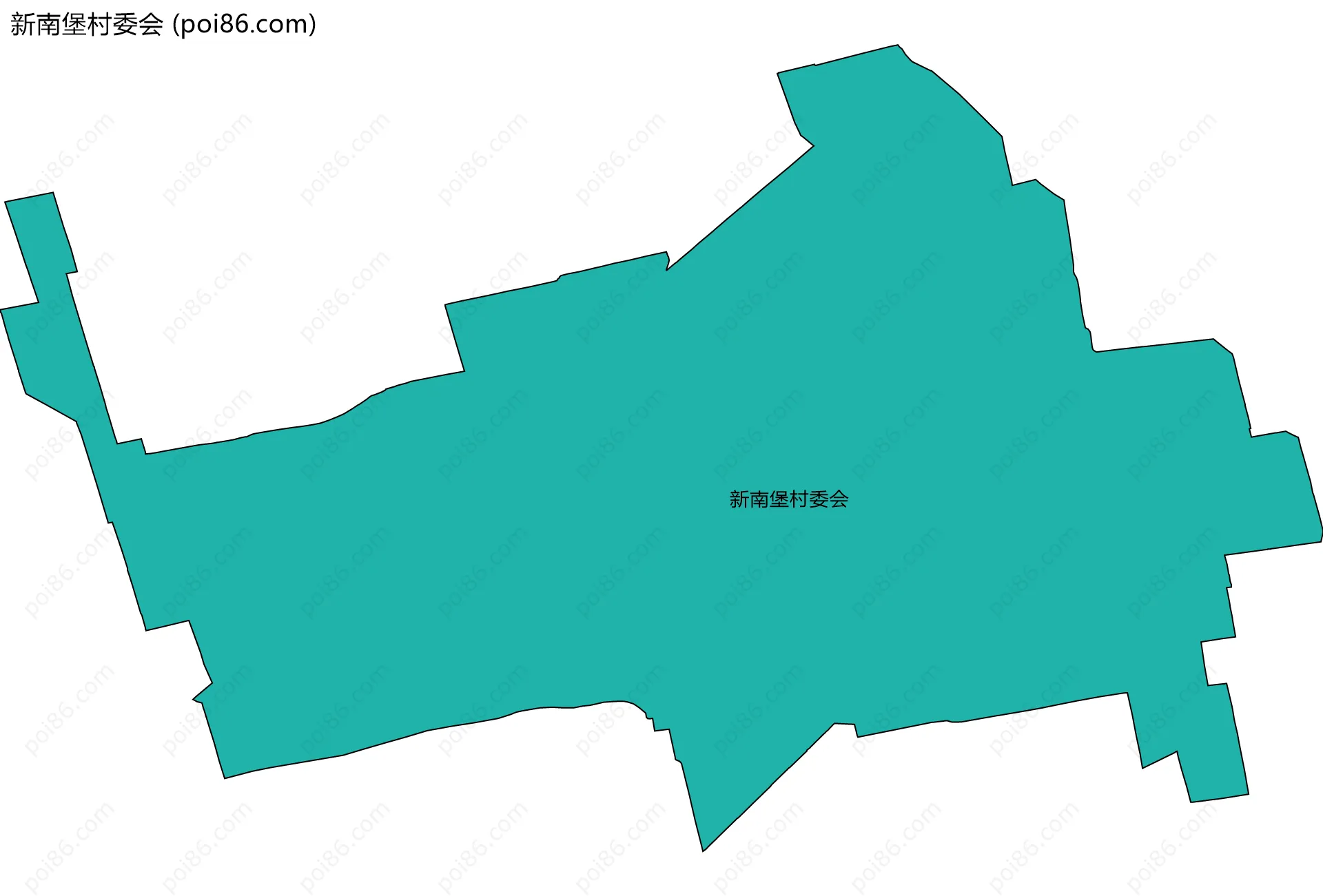 新南堡村委会边界地图
