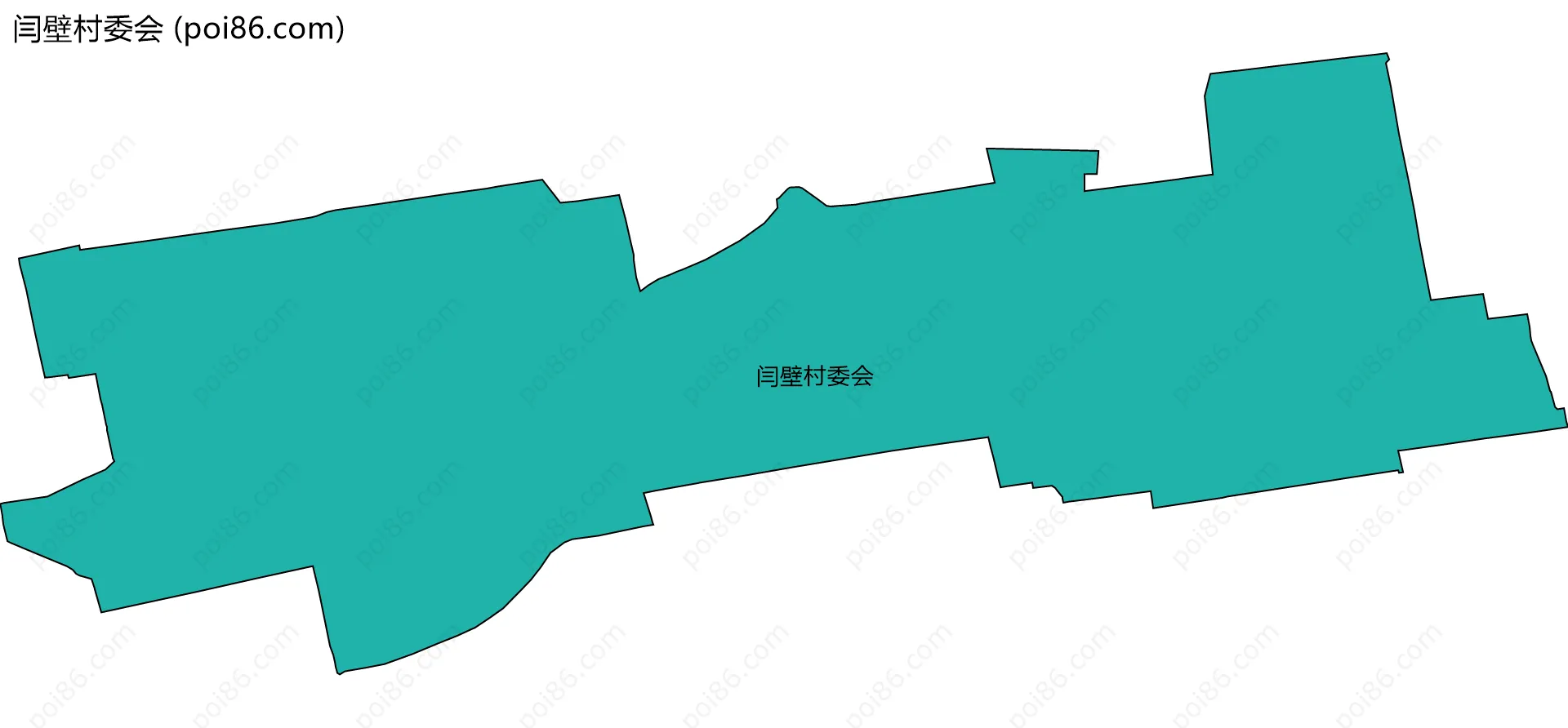 闫壁村委会边界地图