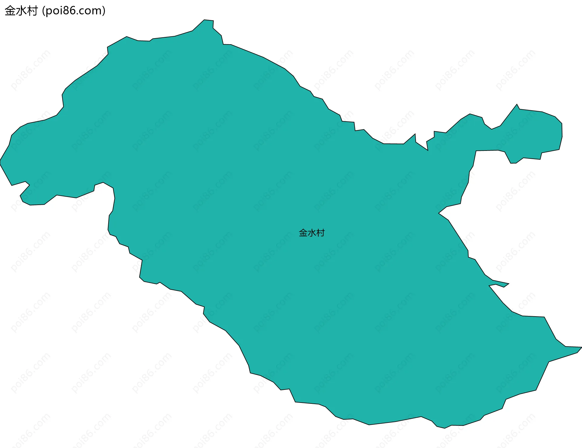 金水村边界地图