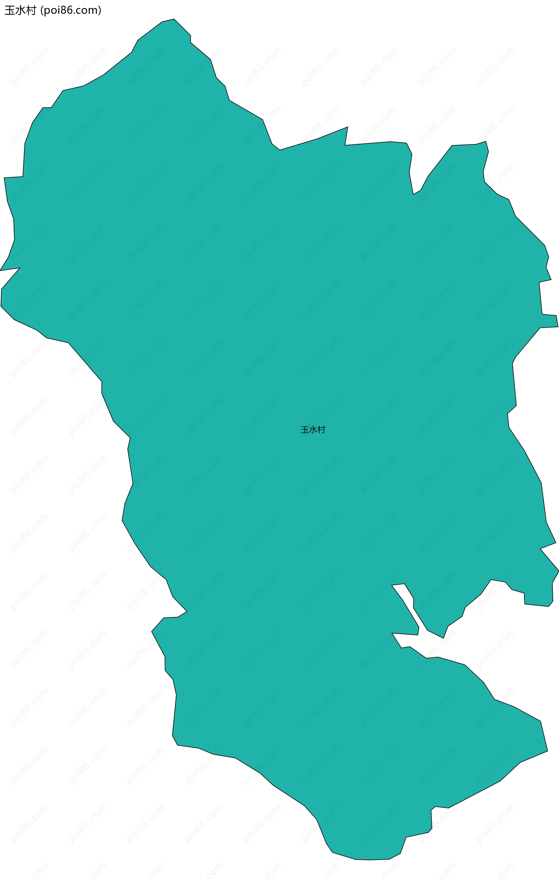 玉水村边界地图