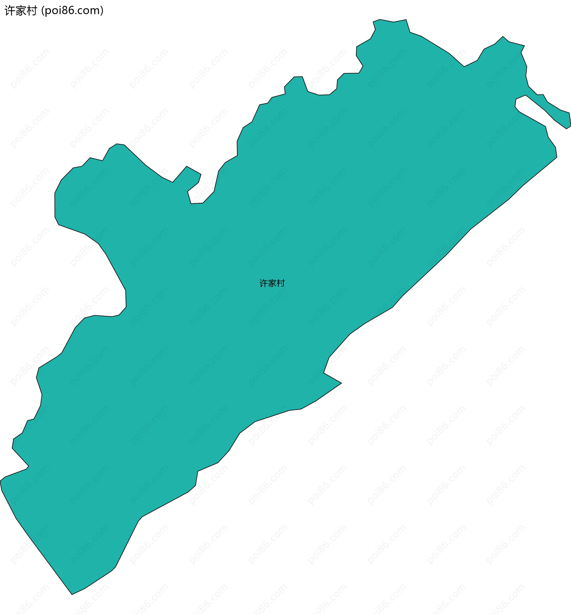 许家村边界地图