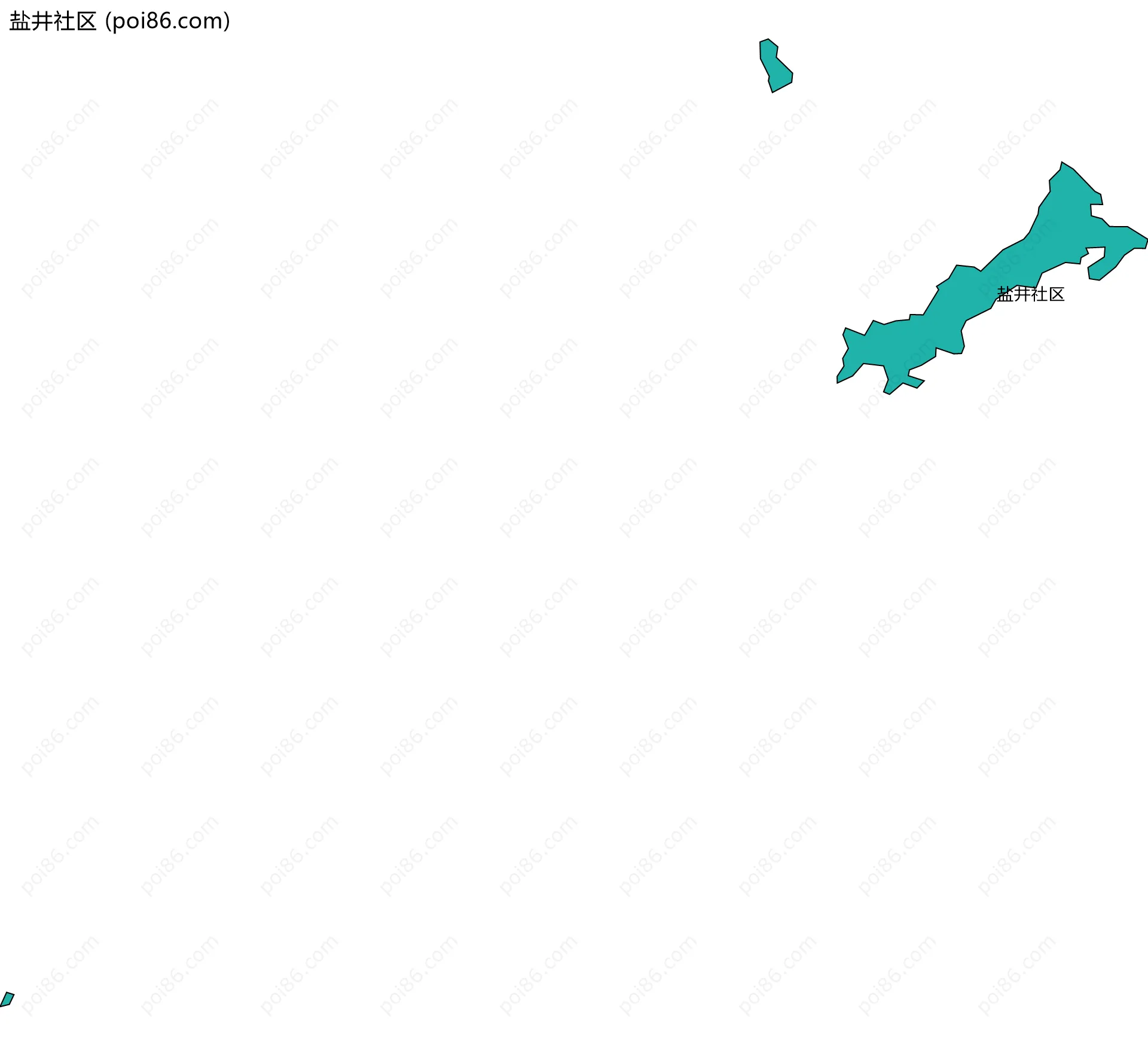 盐井社区边界地图