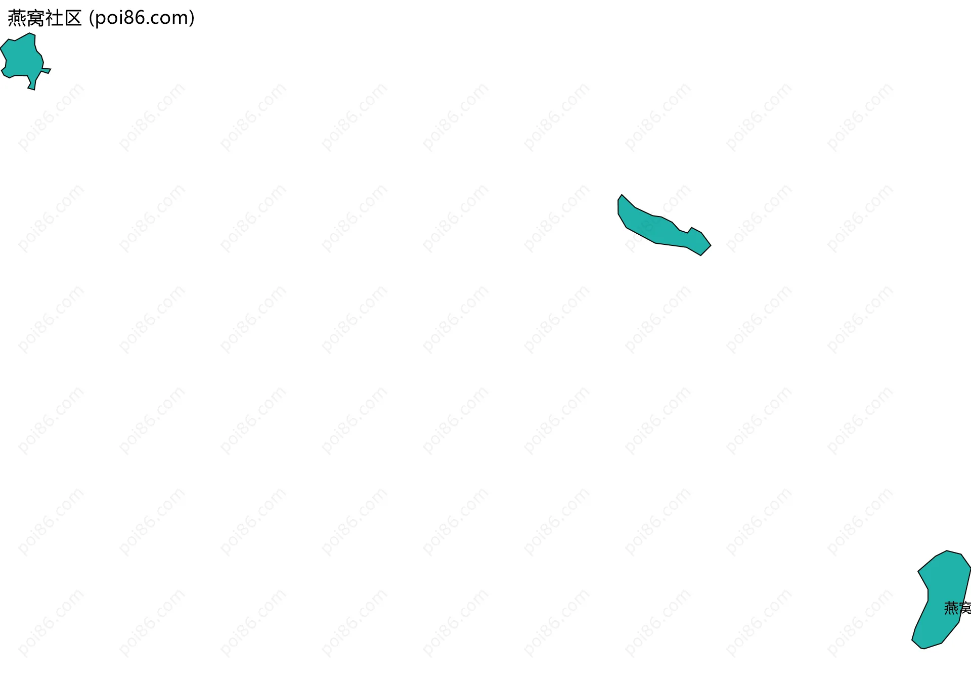 燕窝社区边界地图