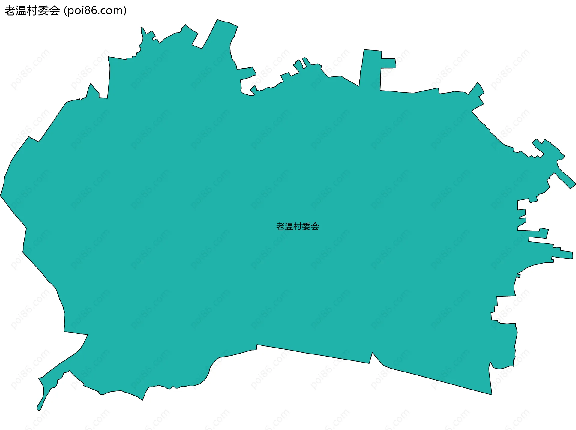 老温村委会边界地图
