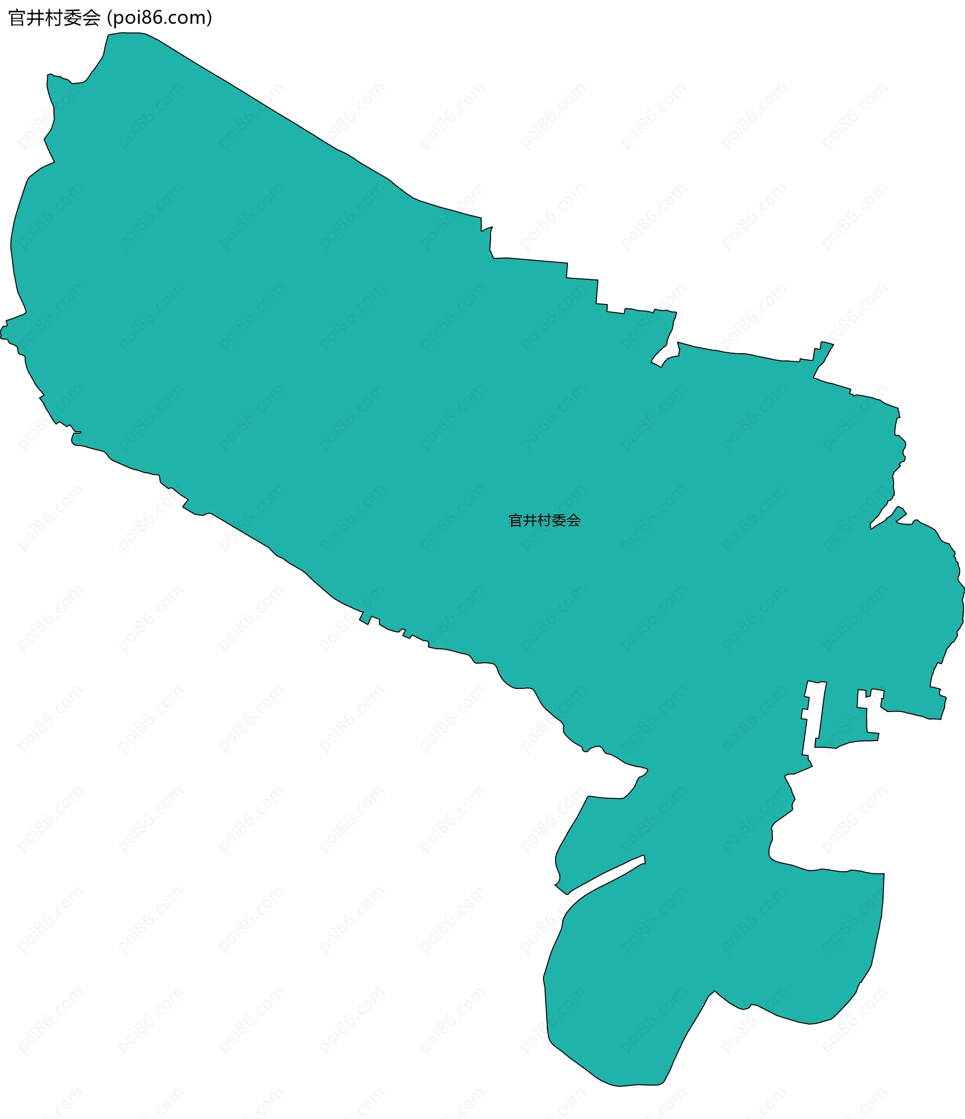 官井村委会边界地图