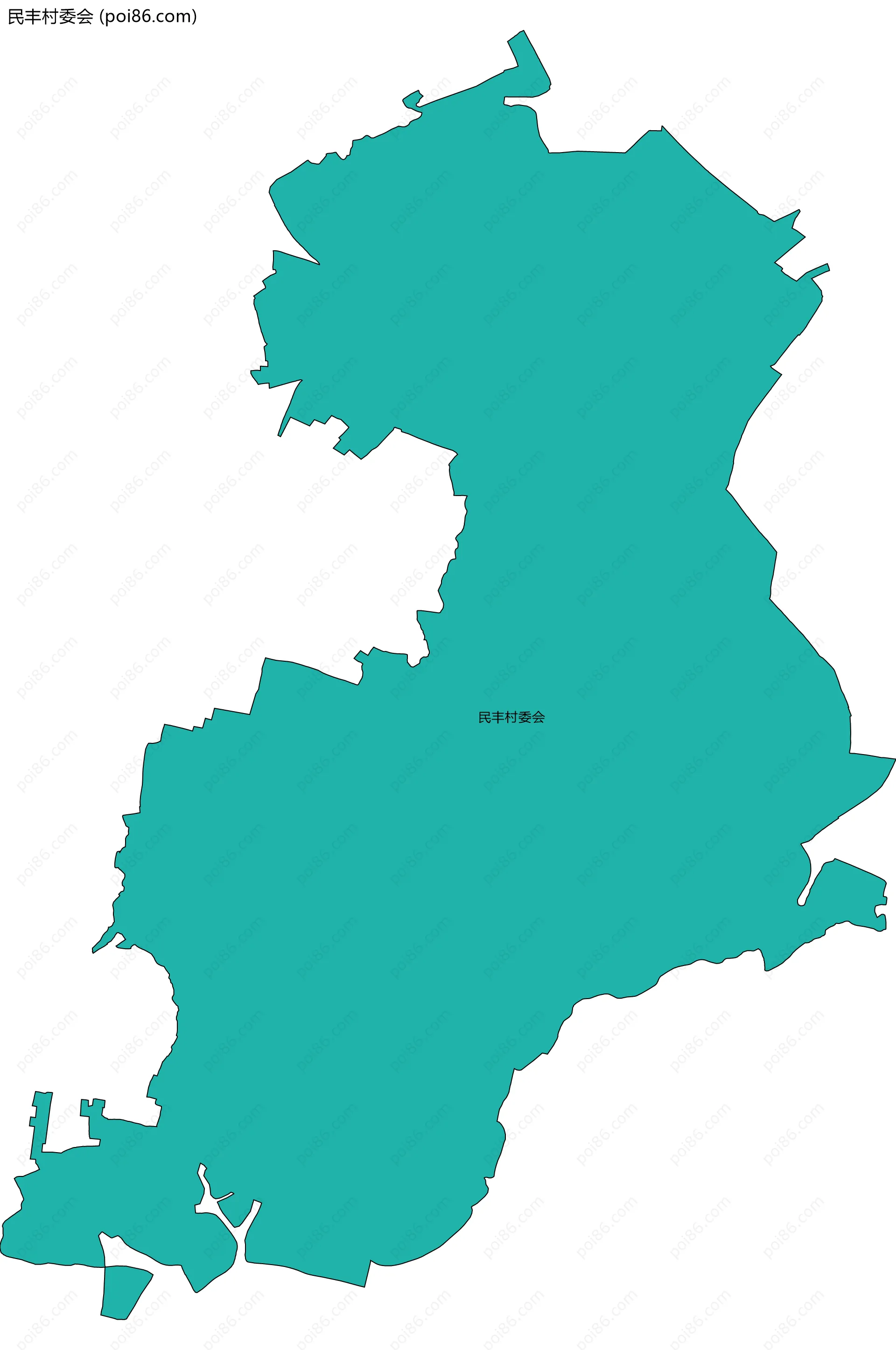民丰村委会边界地图