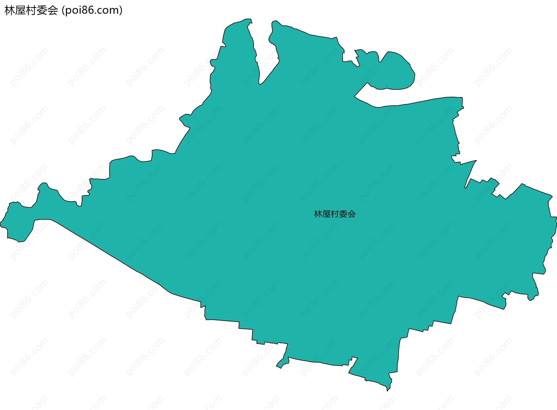 林屋村委会边界地图