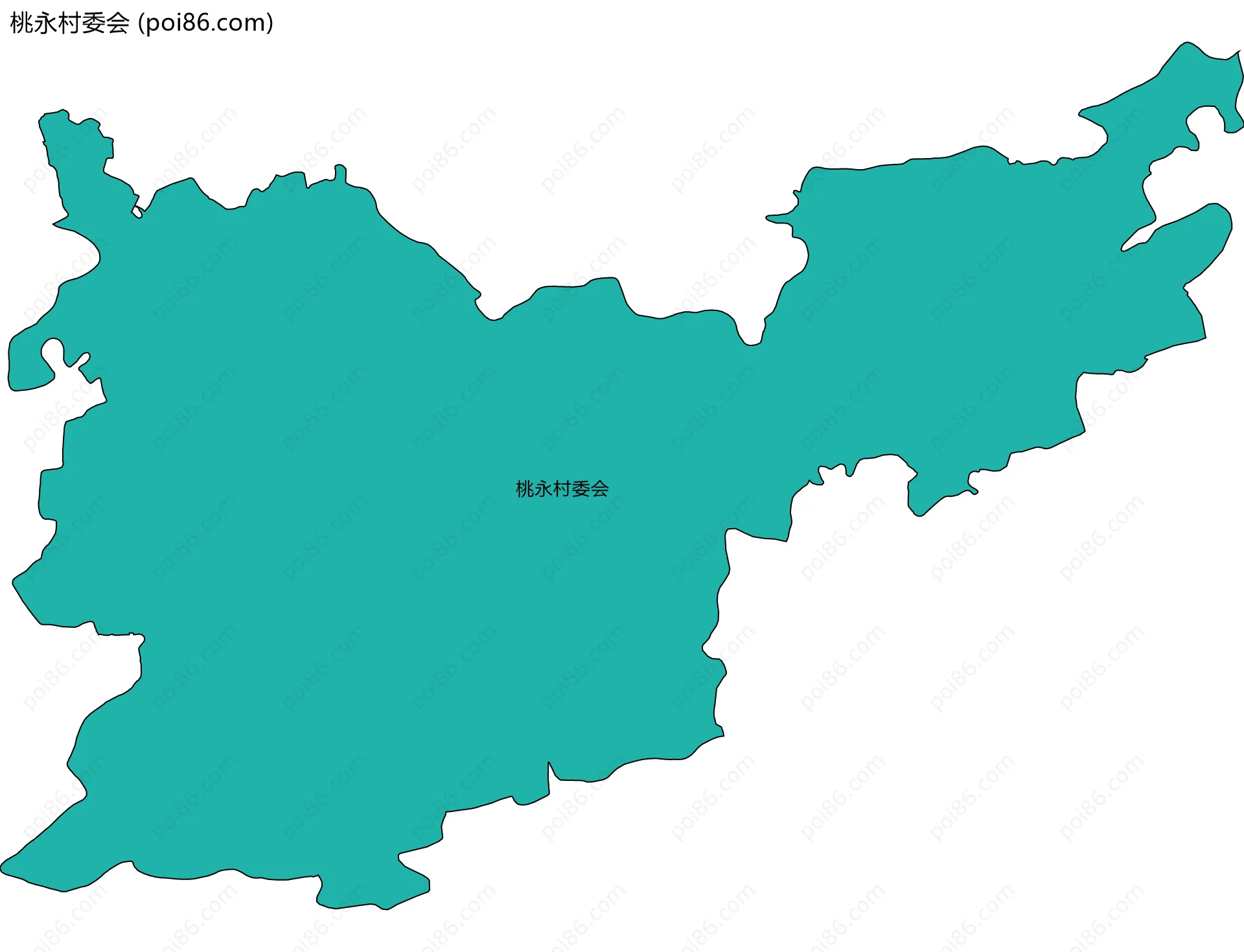 桃永村委会边界地图