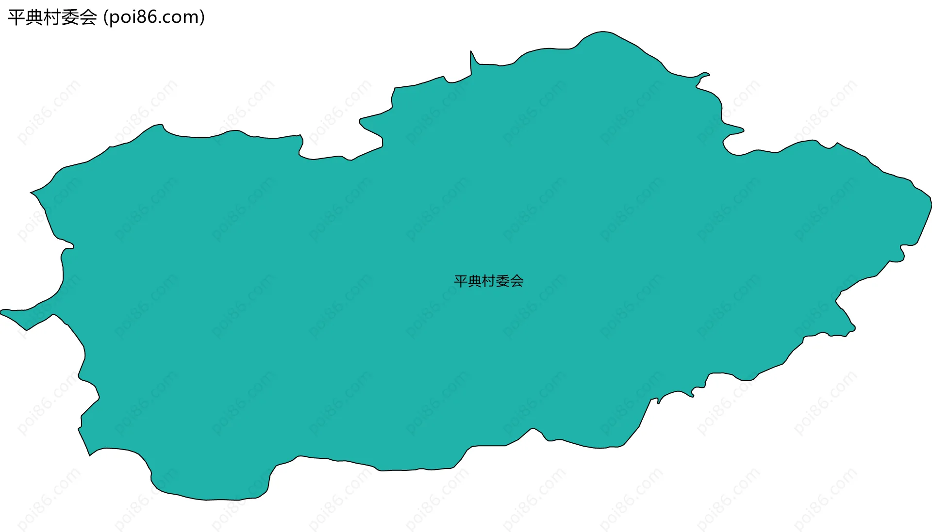 平典村委会边界地图