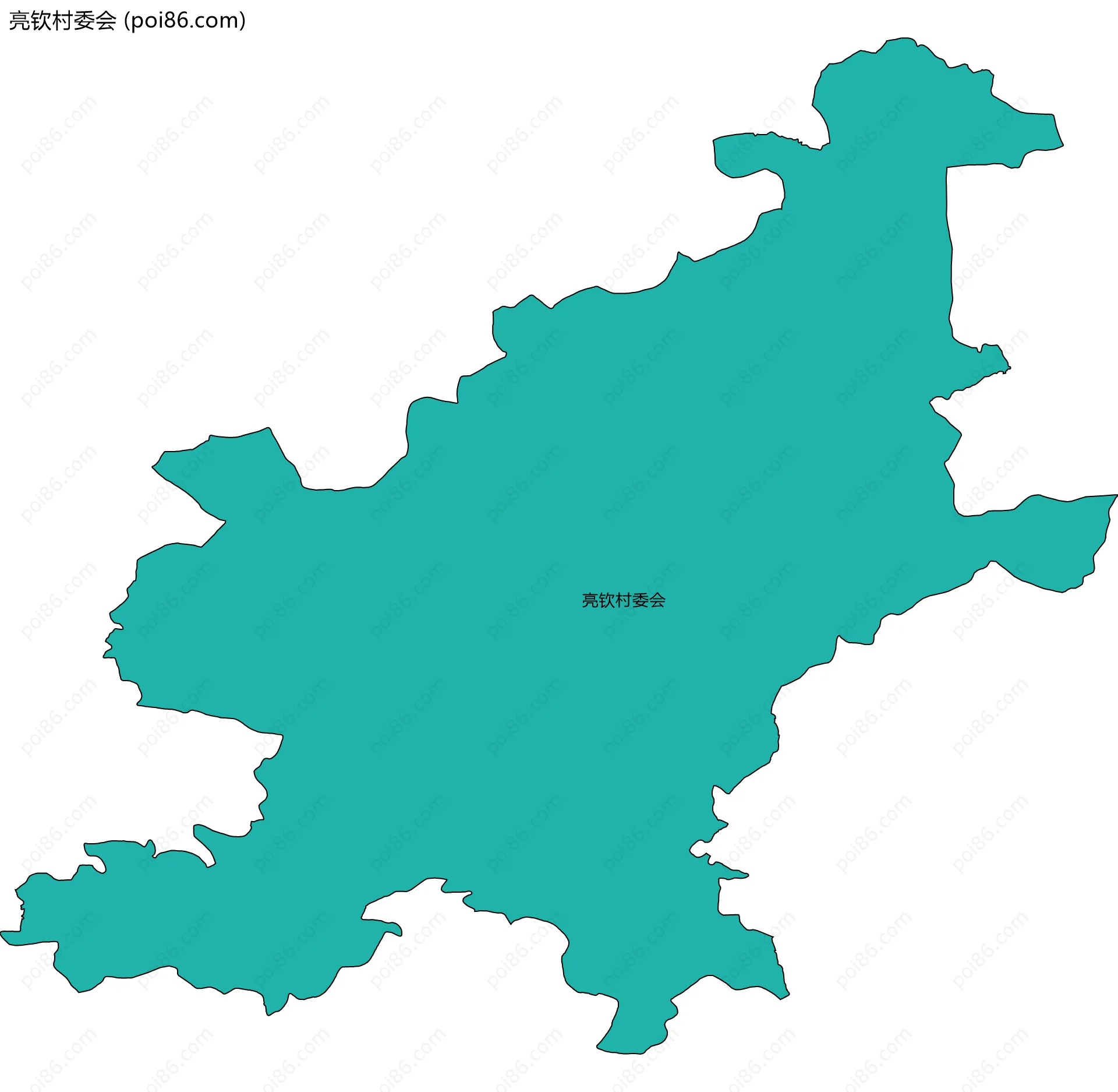 亮钦村委会边界地图