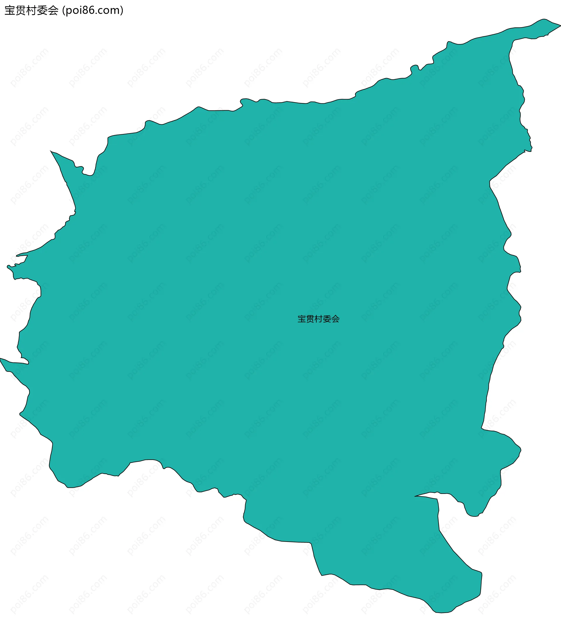 宝贯村委会边界地图