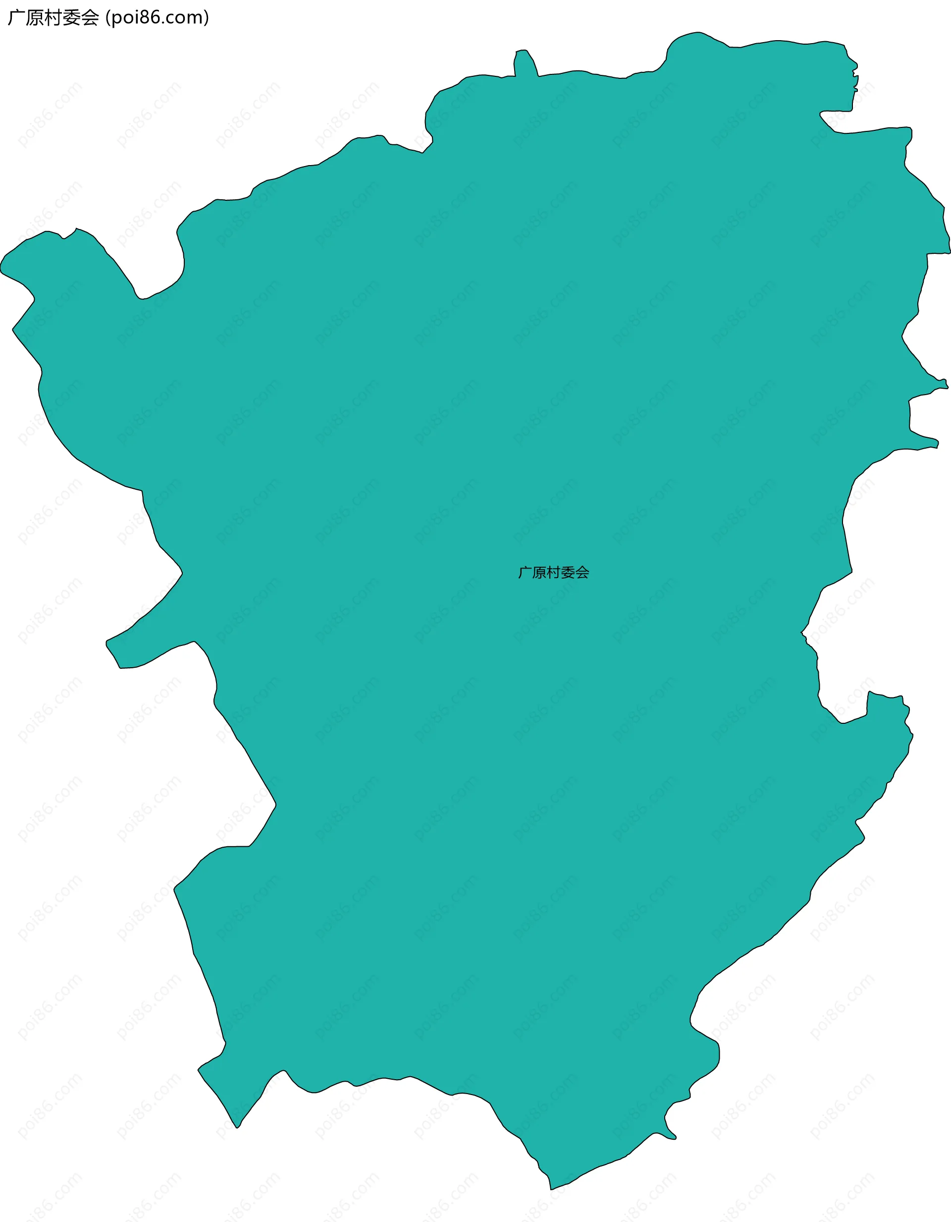 广原村委会边界地图