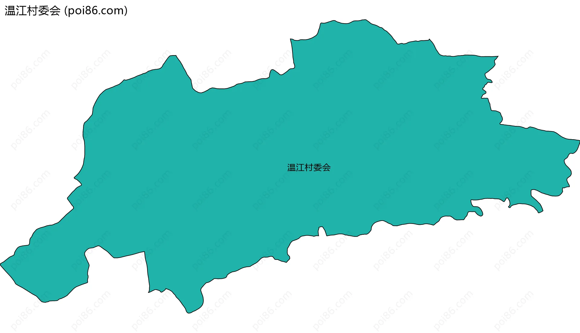 温江村委会边界地图