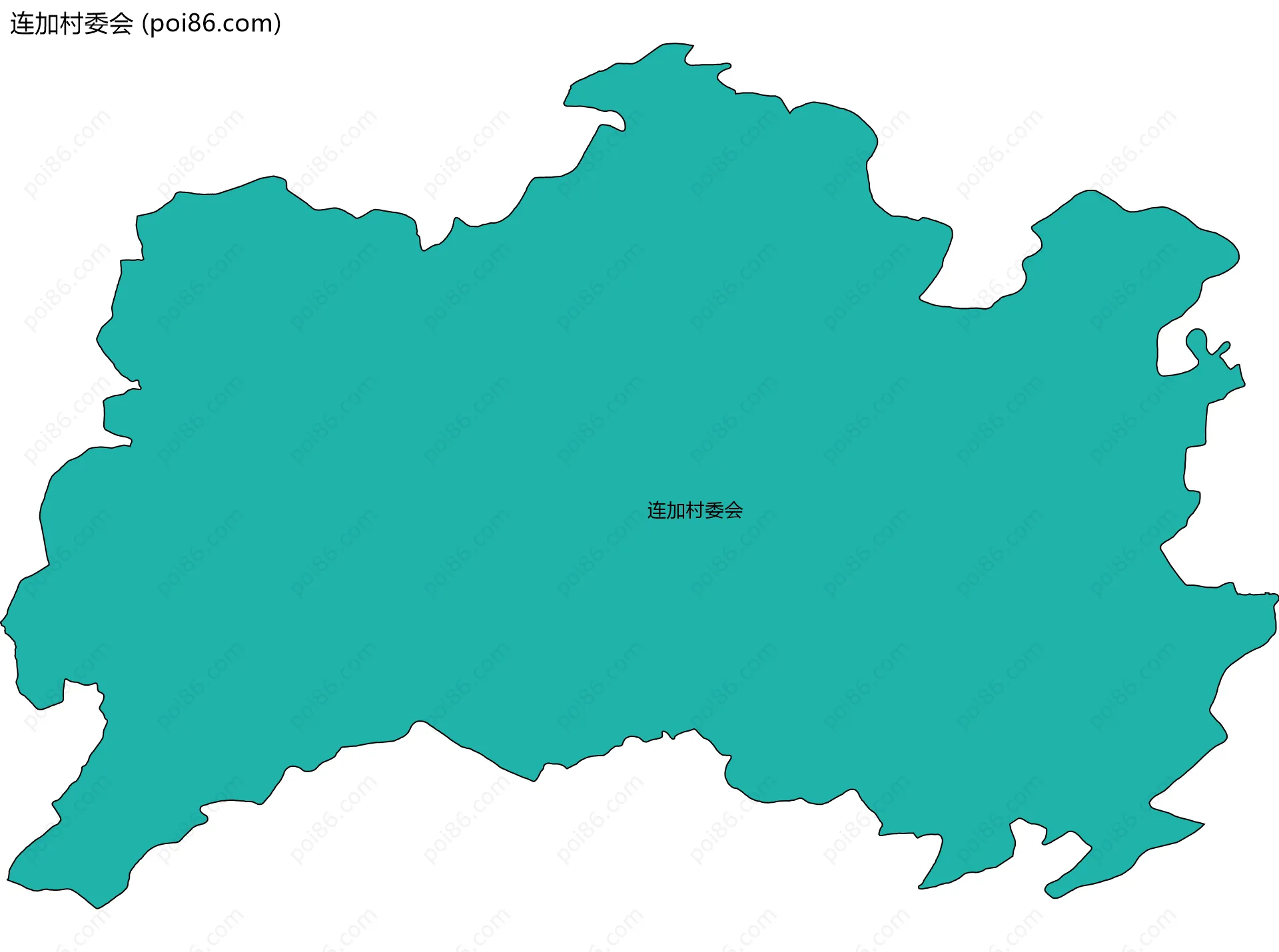 连加村委会边界地图