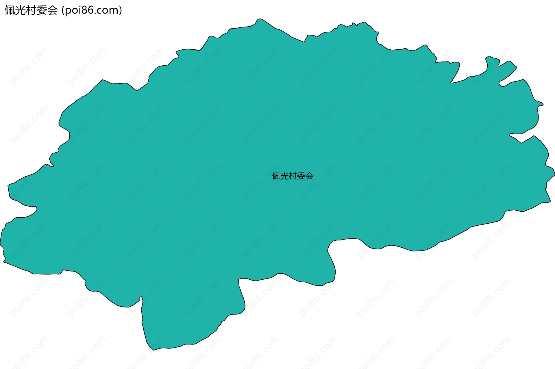 佩光村委会边界地图