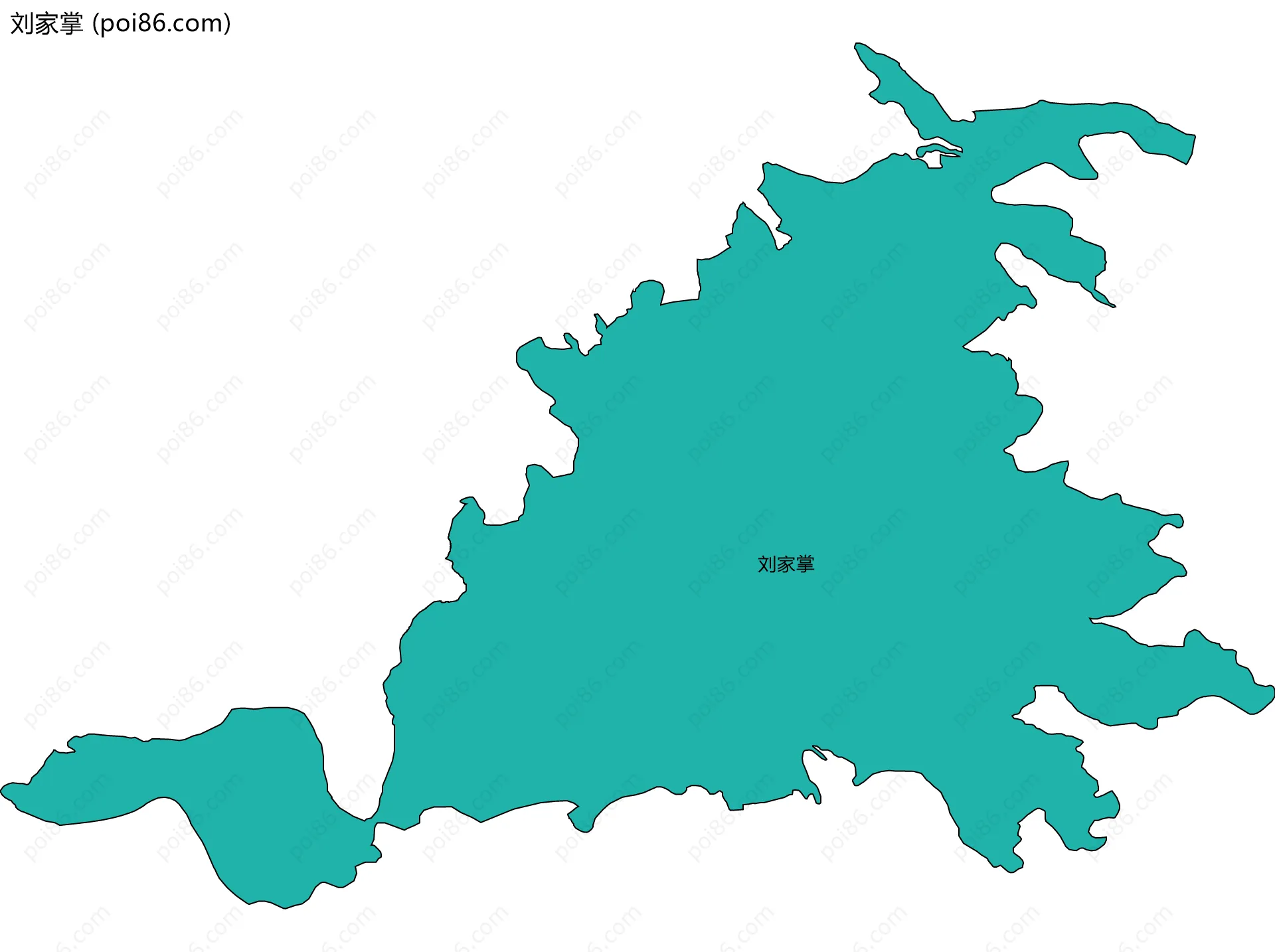 刘家掌边界地图