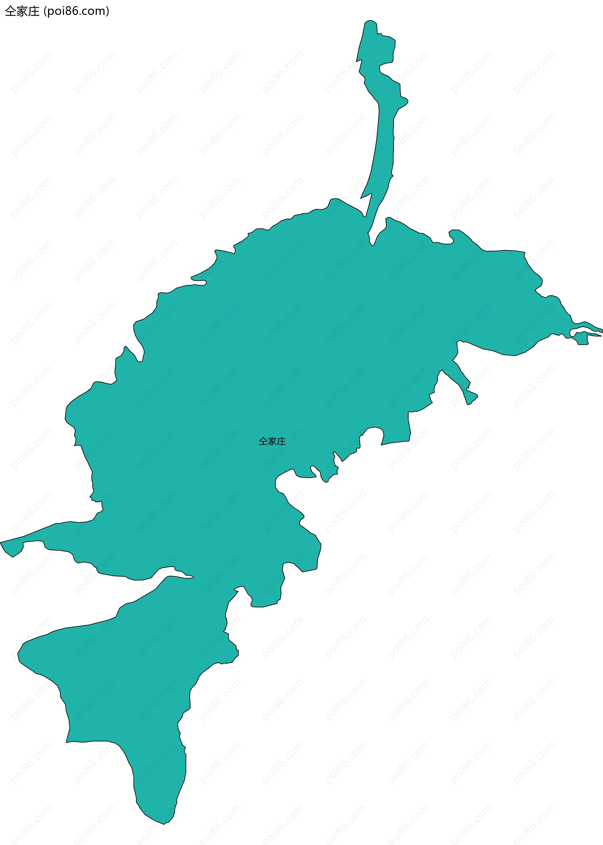 仝家庄边界地图