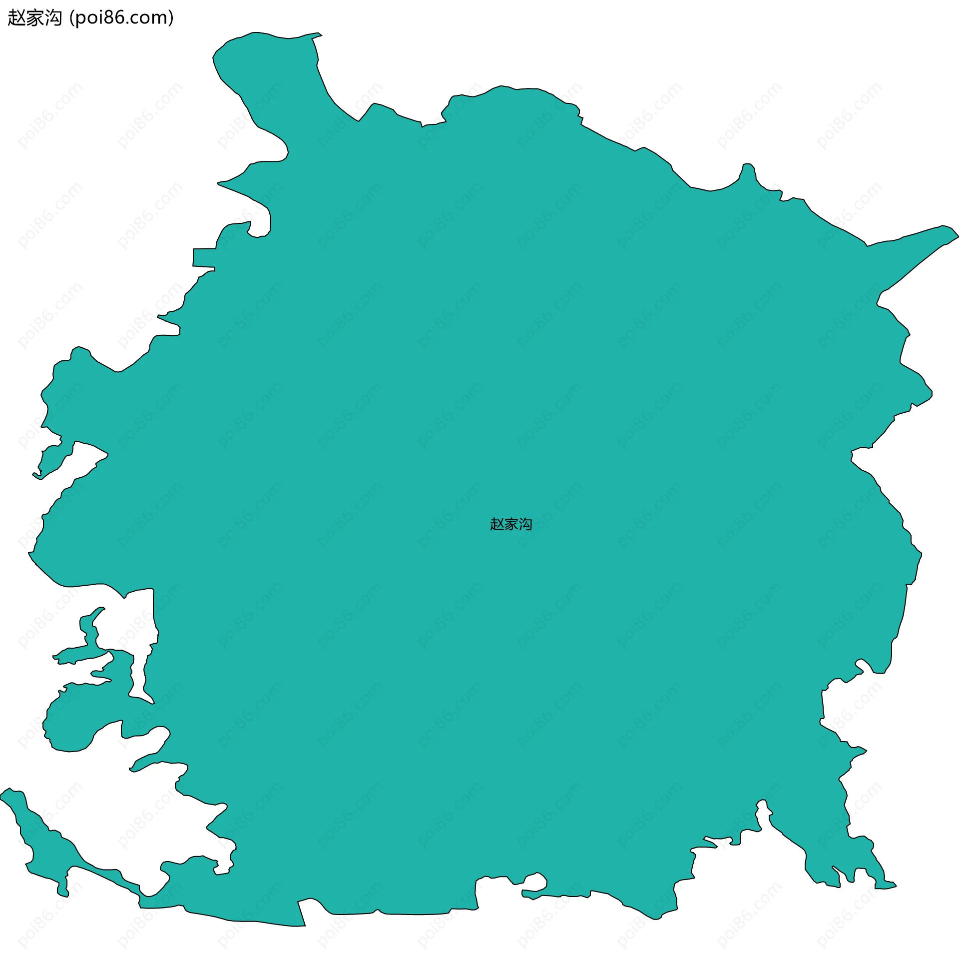 赵家沟边界地图