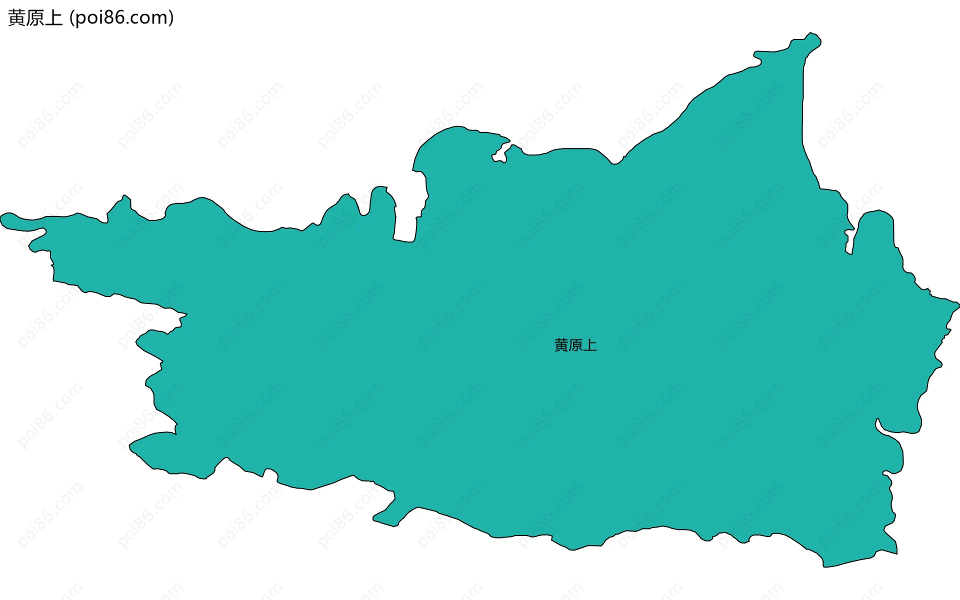 黄原上边界地图