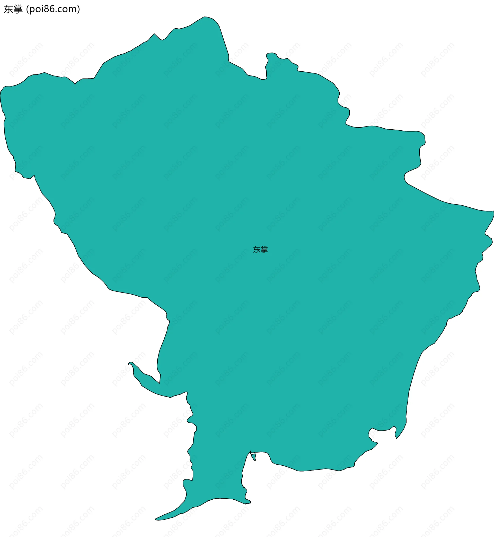 东掌边界地图