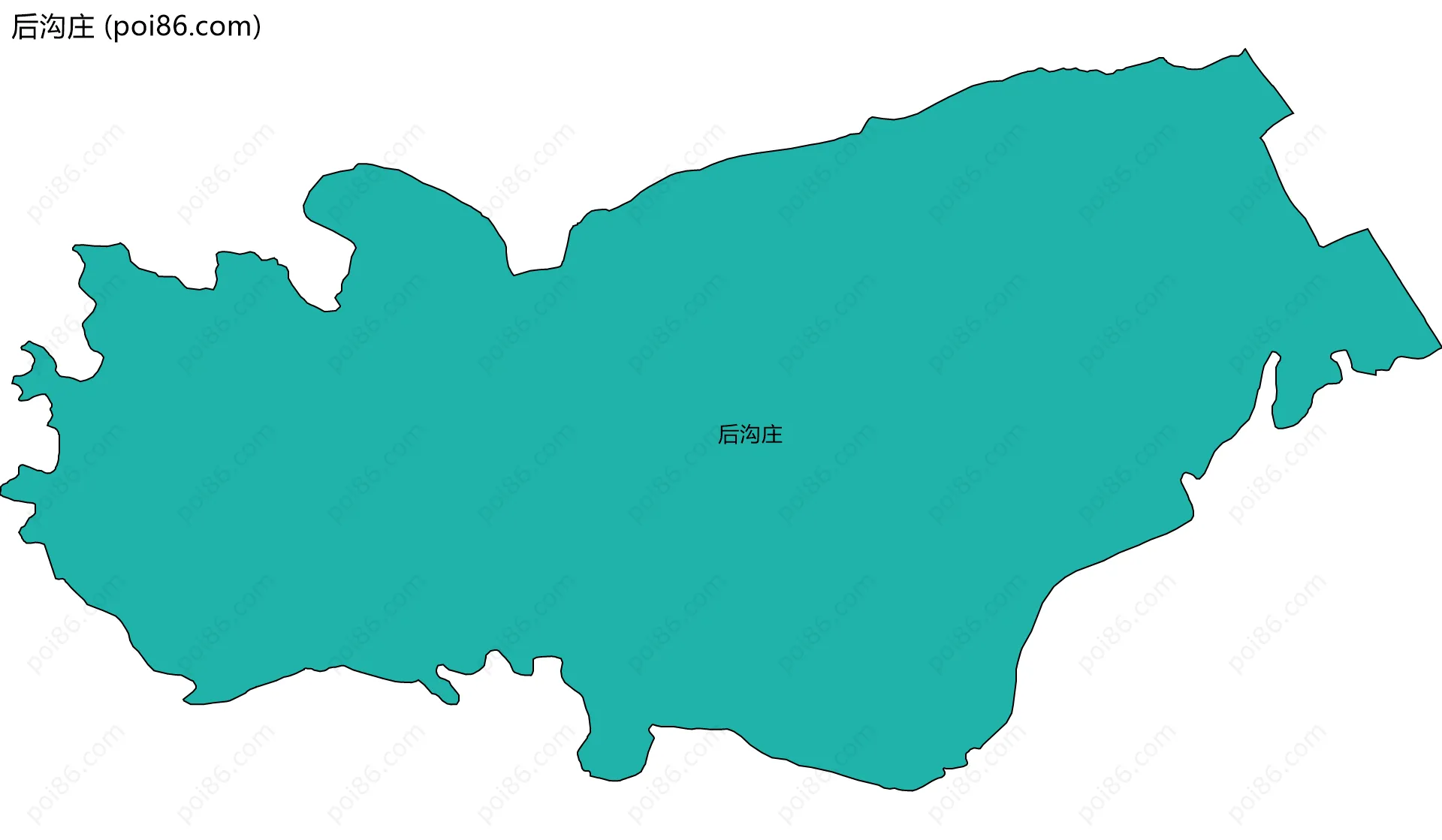 后沟庄边界地图