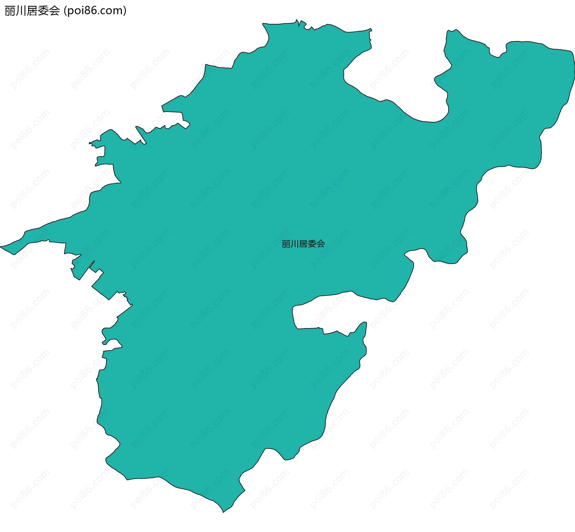 丽川居委会边界地图