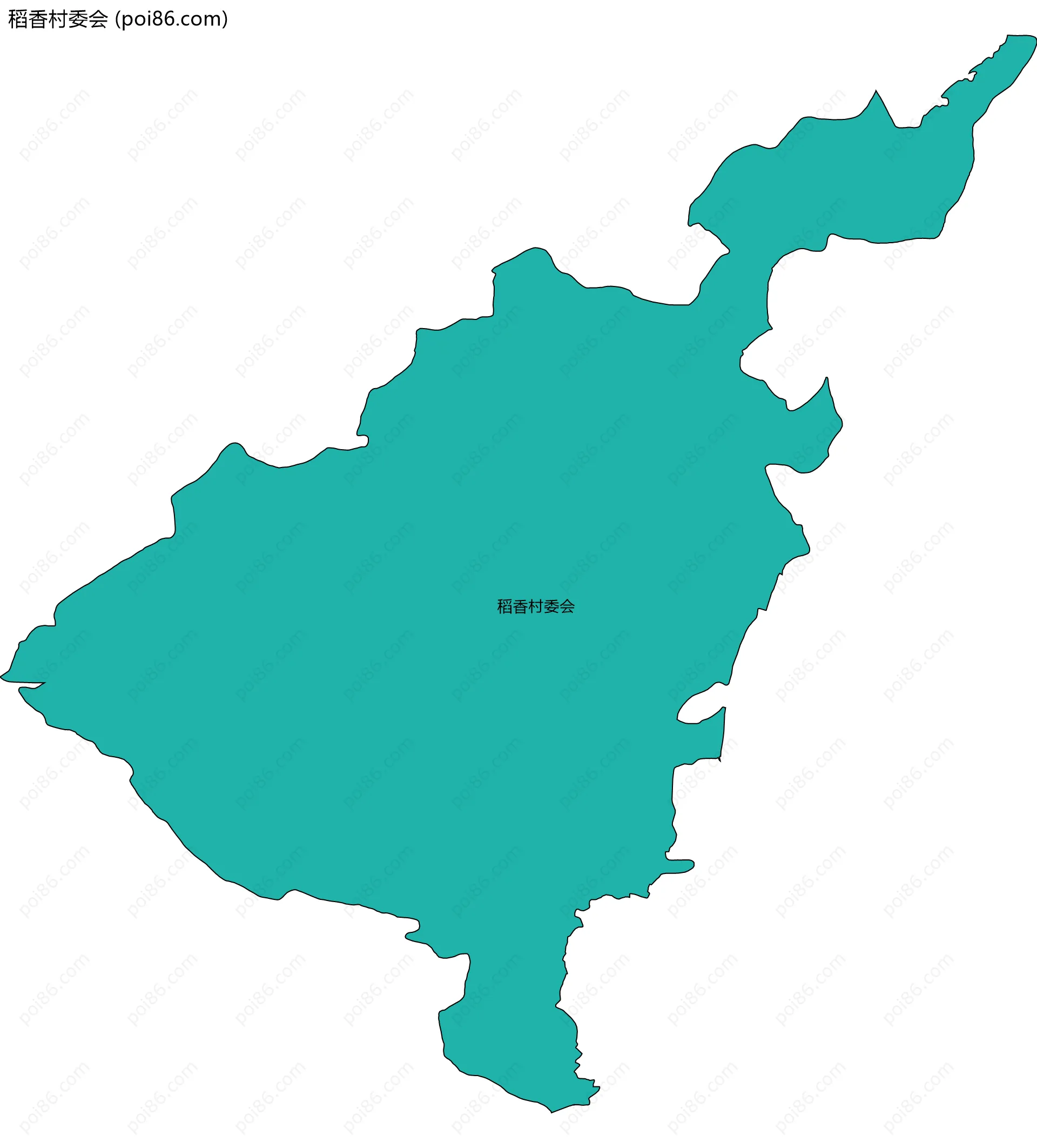 稻香村委会边界地图