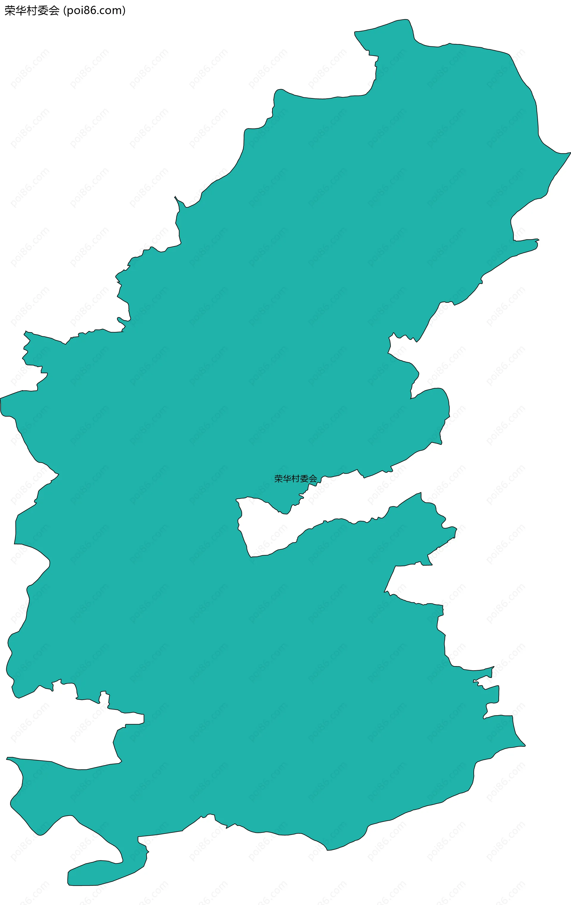荣华村委会边界地图