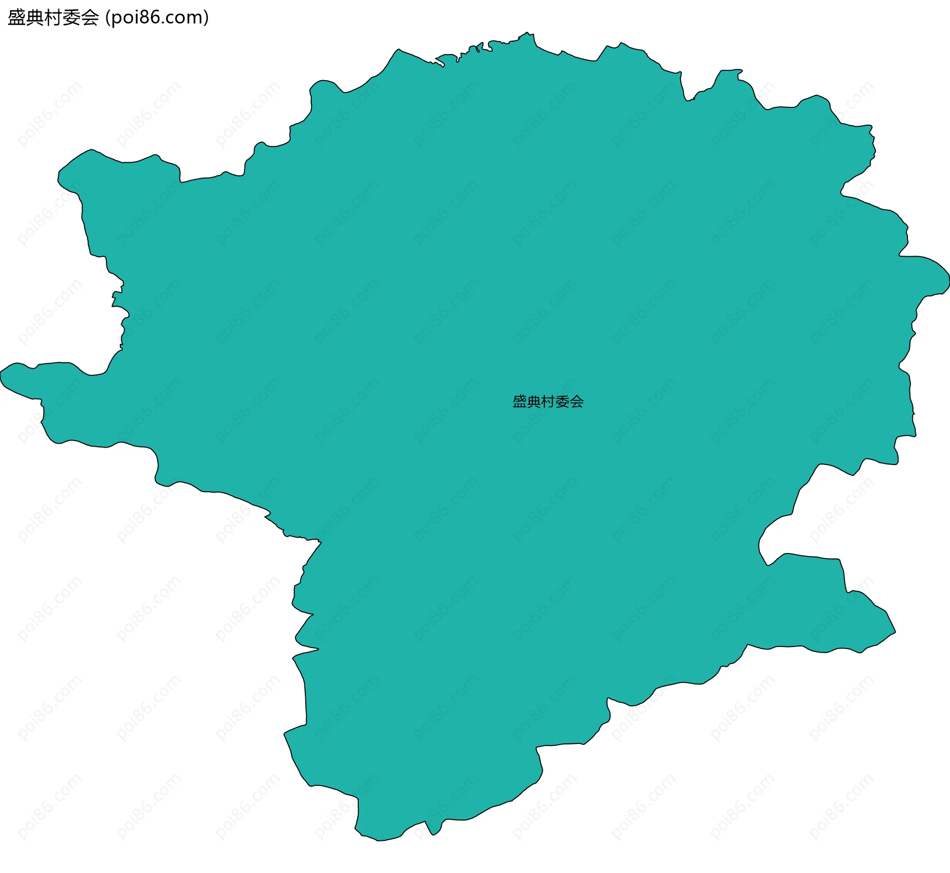 盛典村委会边界地图