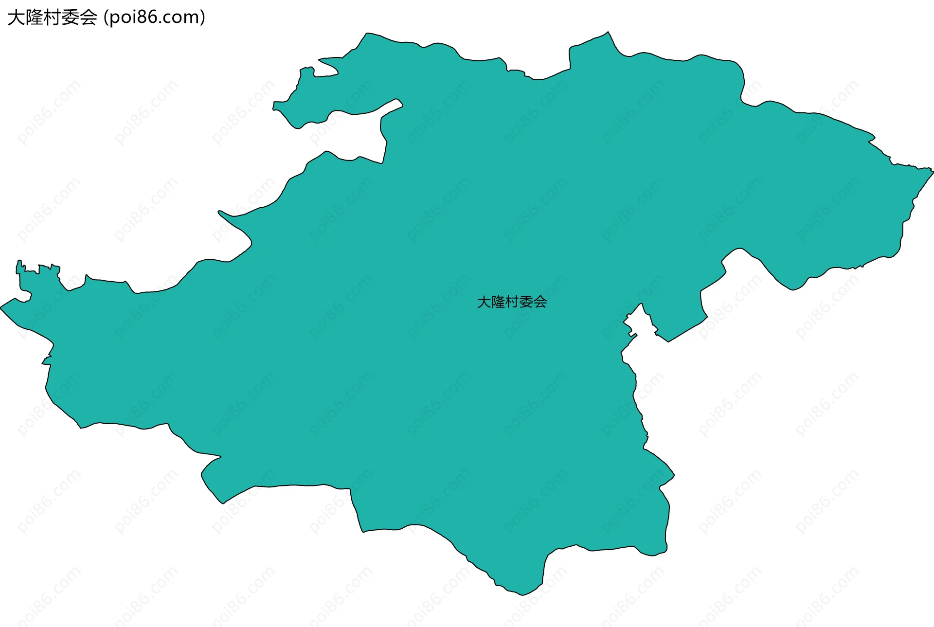 大隆村委会边界地图