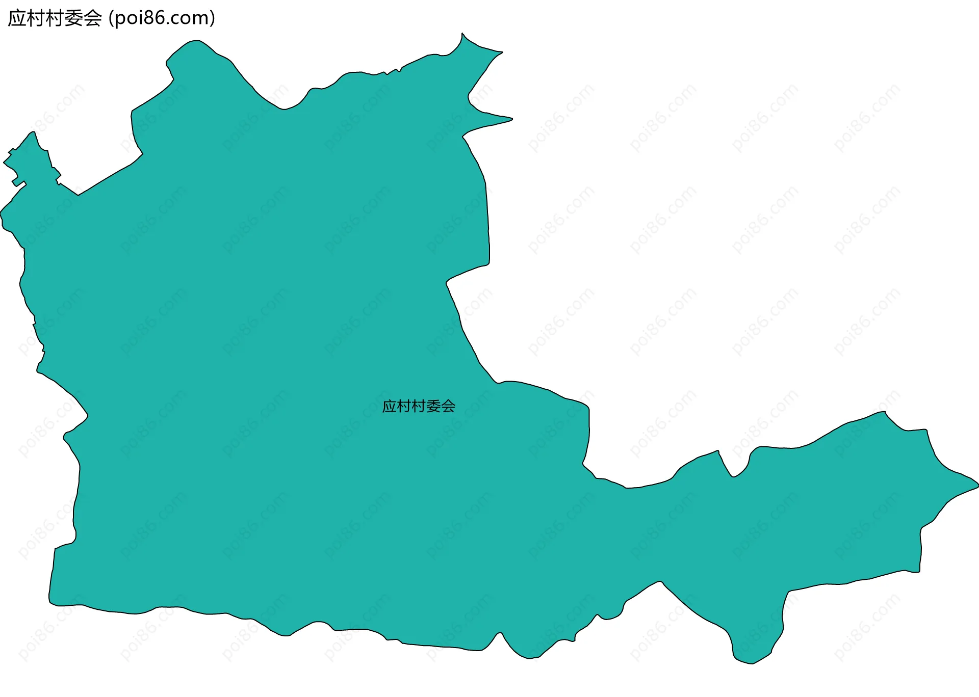 应村村委会边界地图