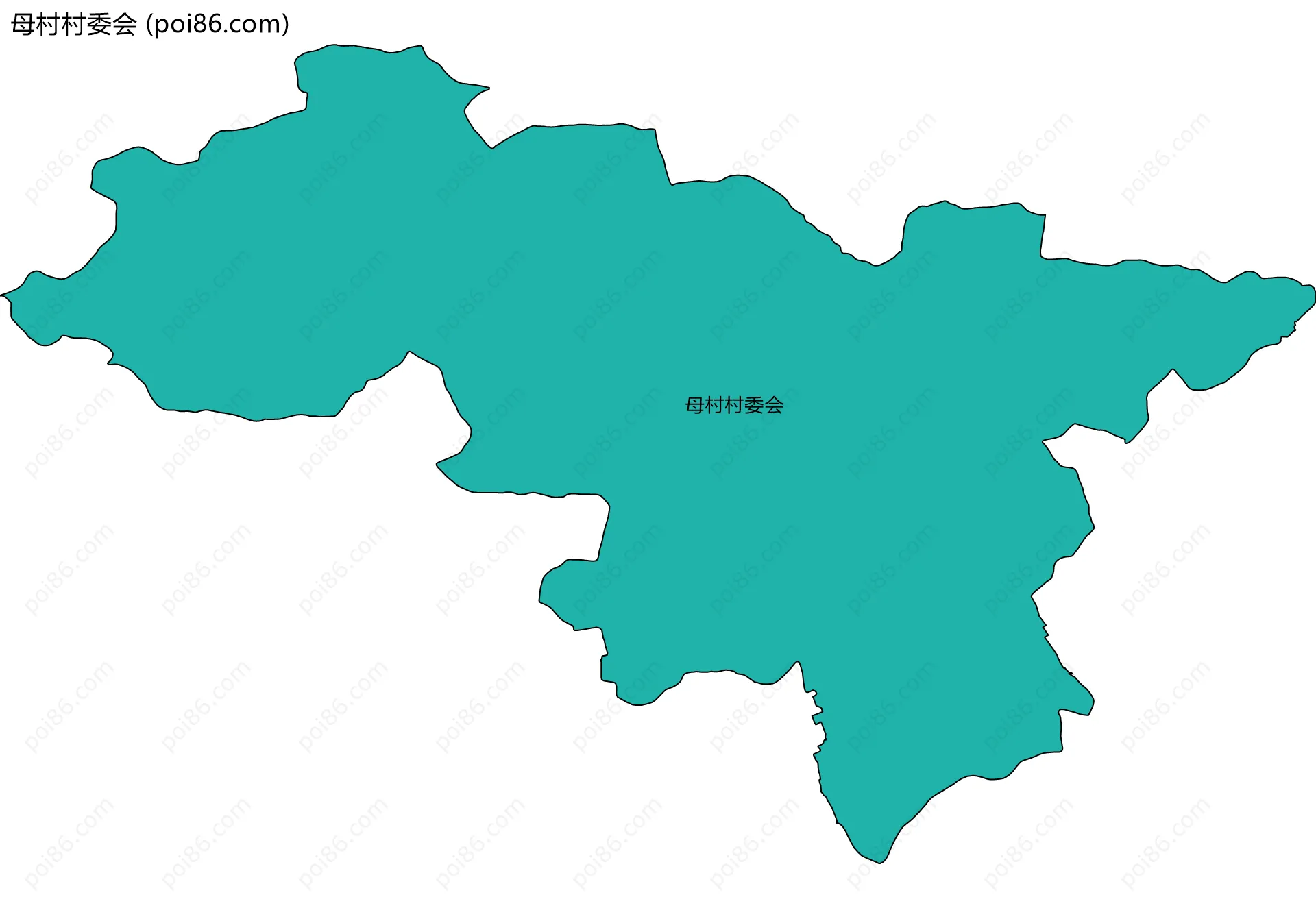 母村村委会边界地图