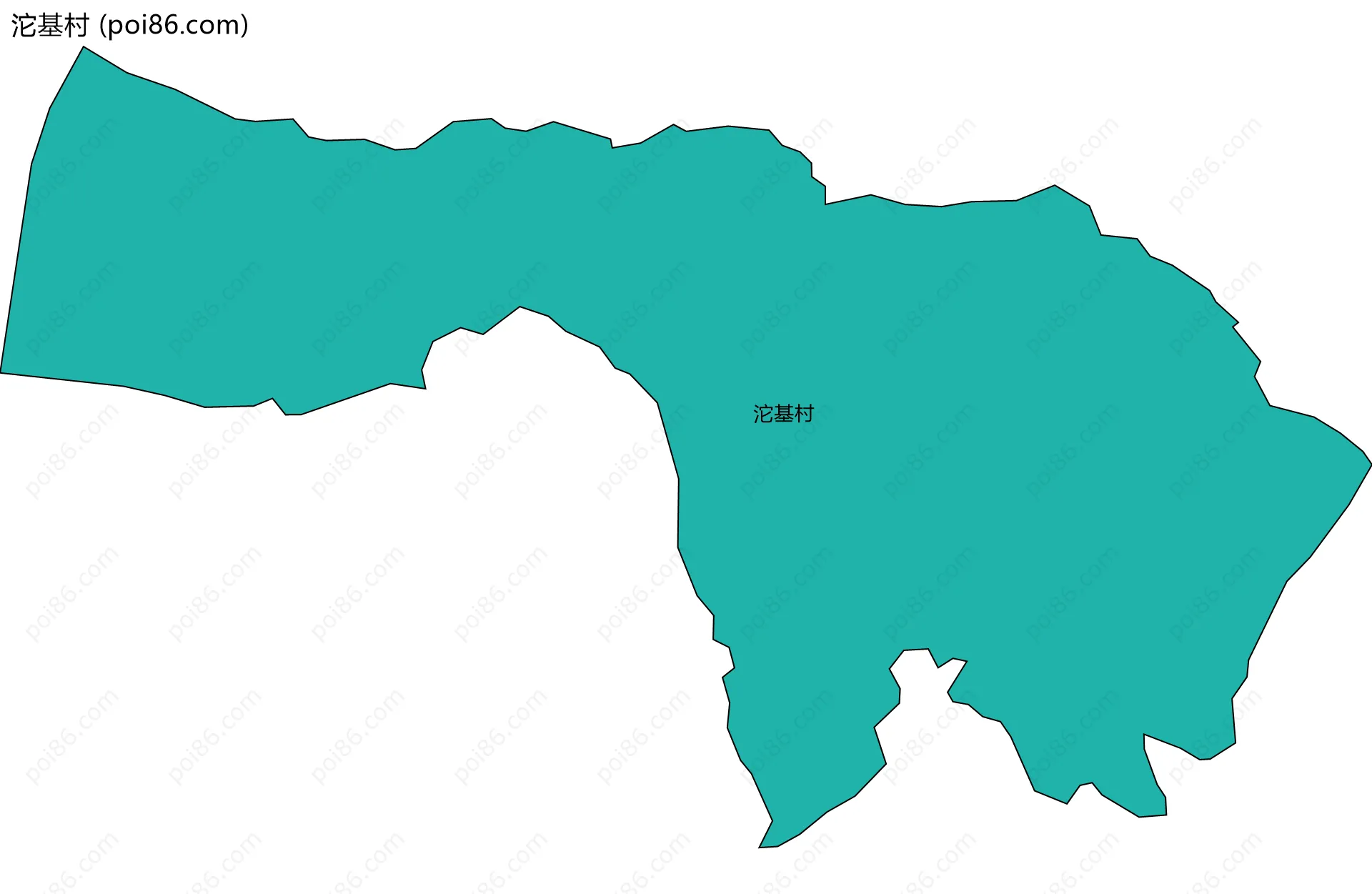 沱基村边界地图