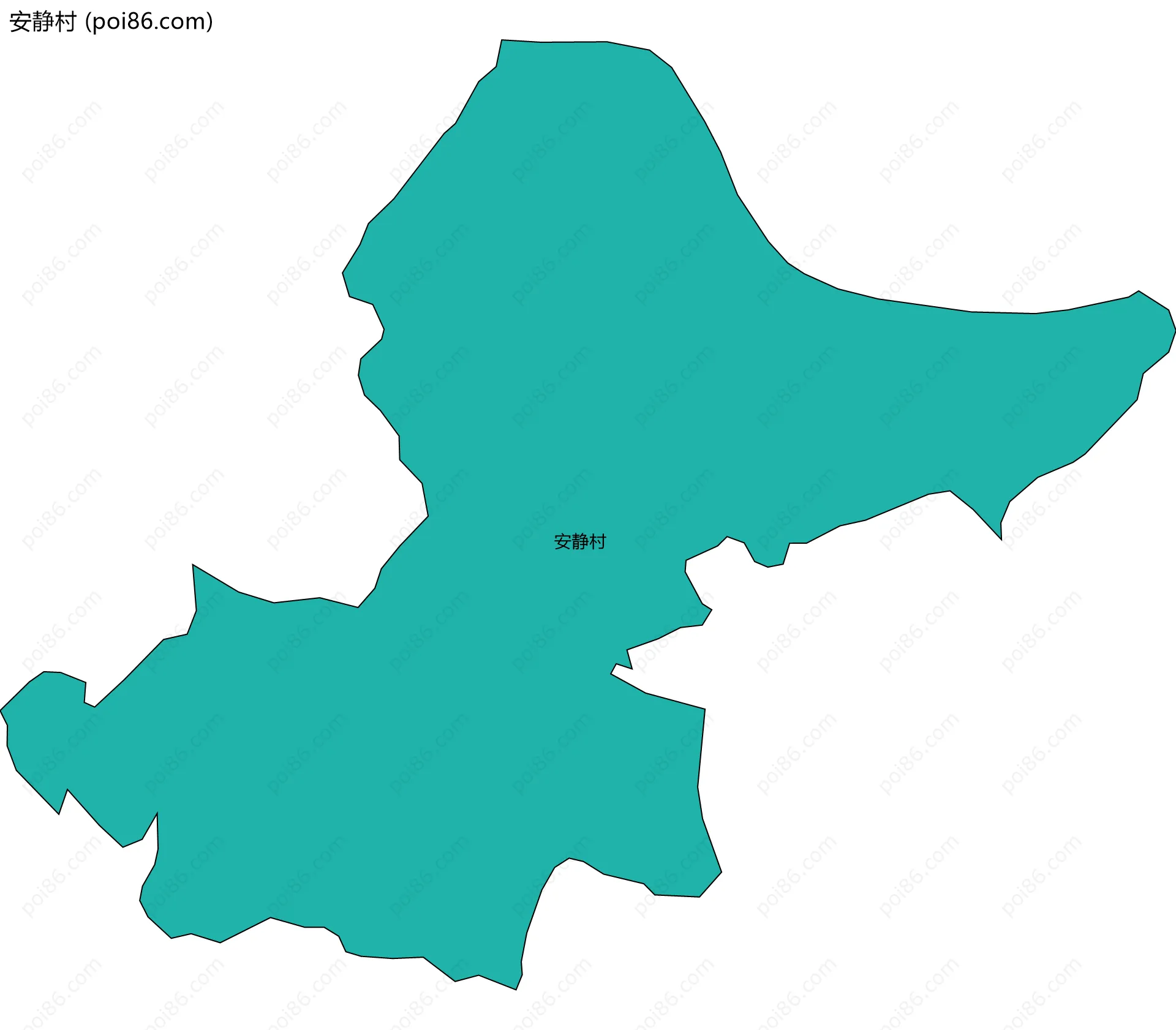 安静村边界地图