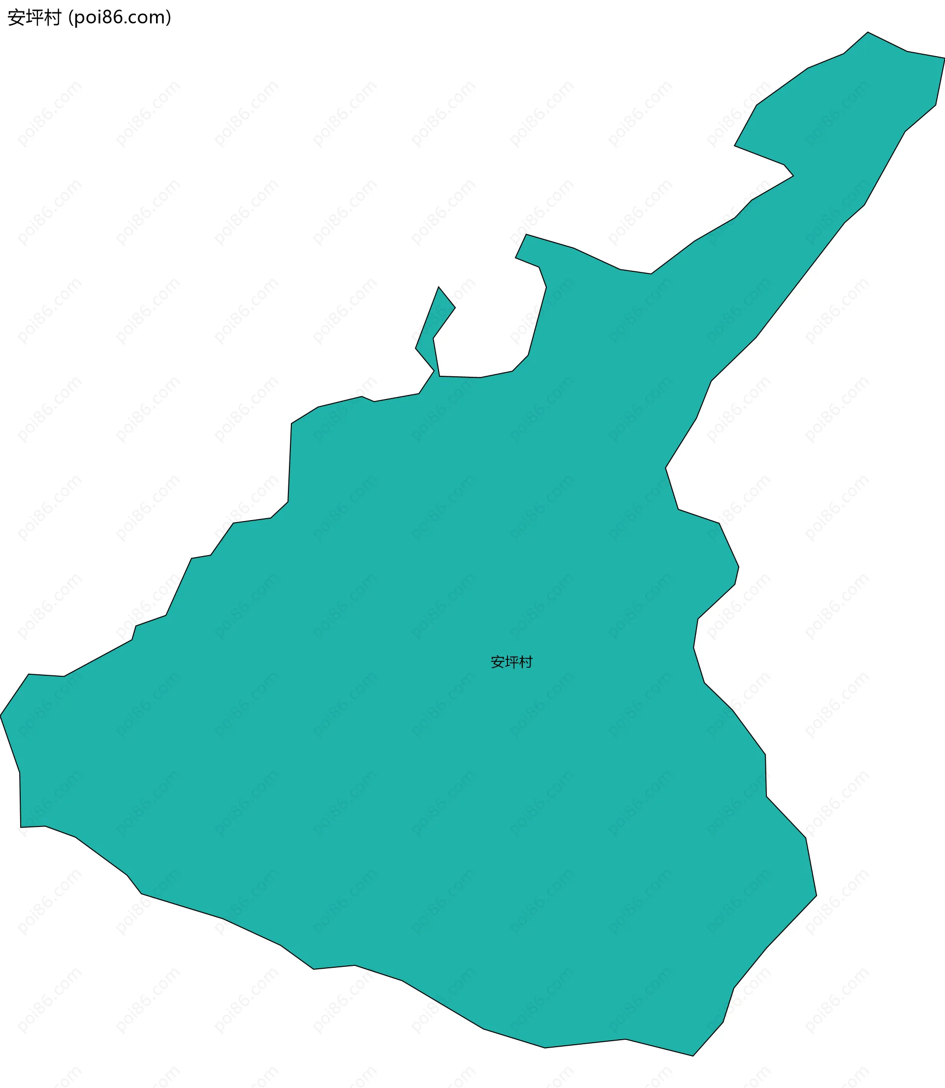 安坪村边界地图