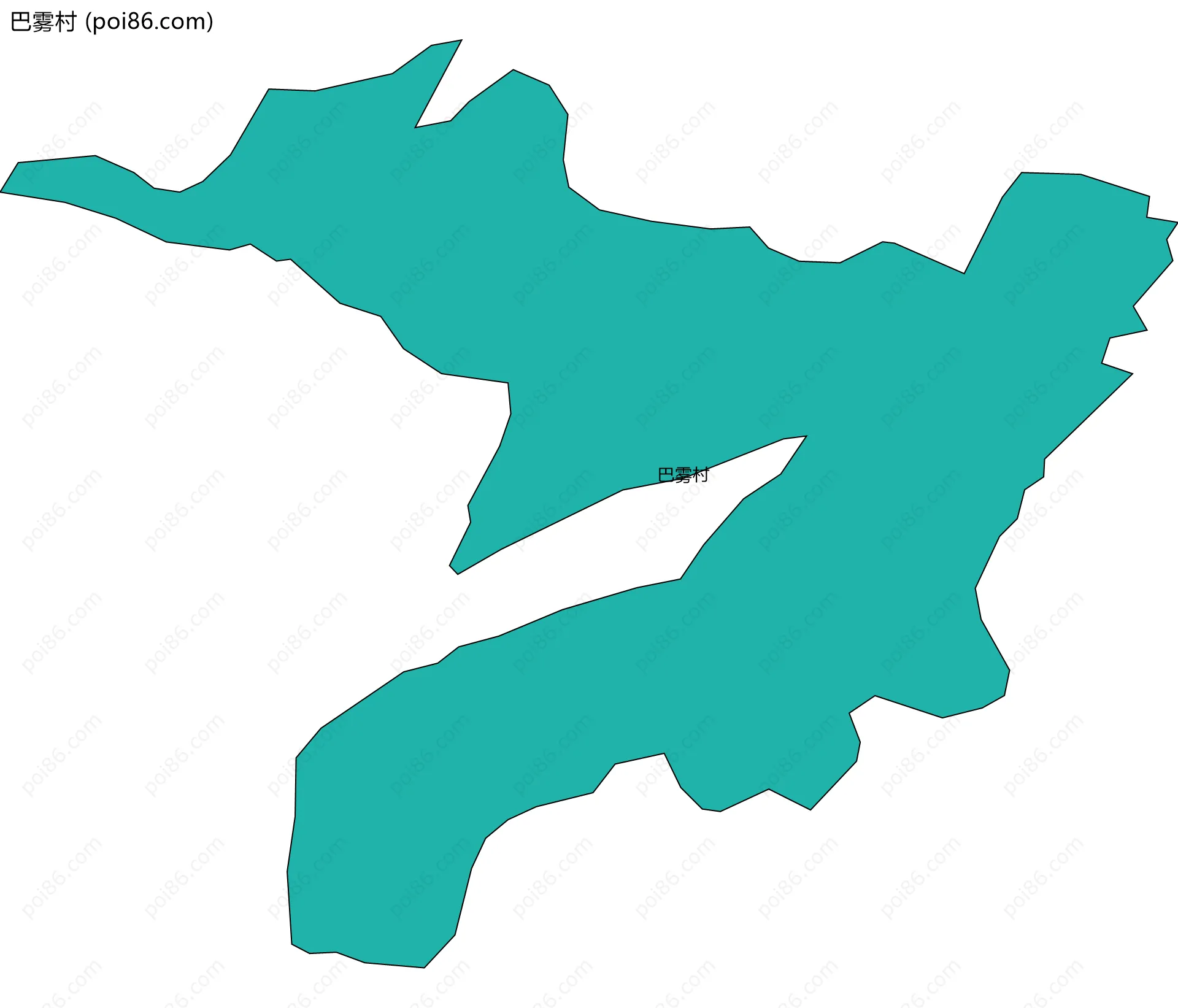 巴雾村边界地图