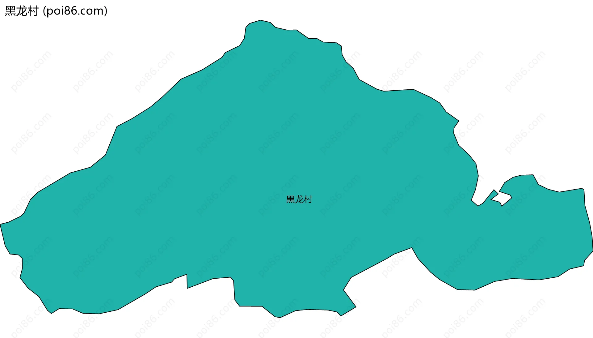 黑龙村边界地图