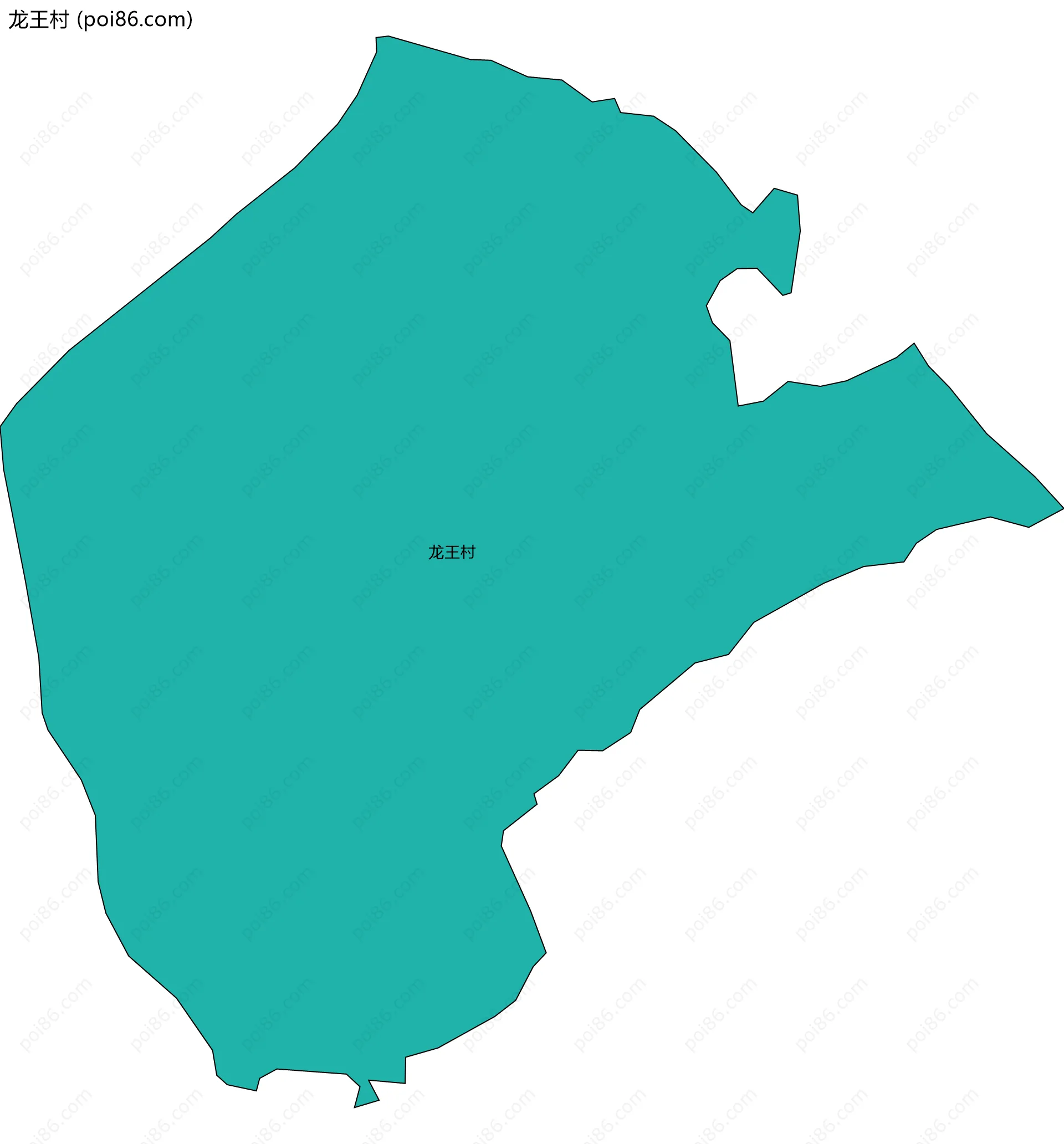 龙王村边界地图