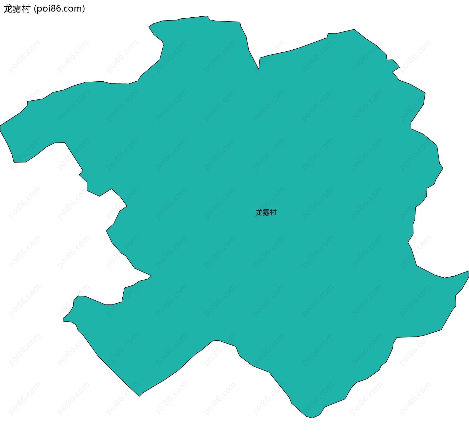 龙雾村边界地图