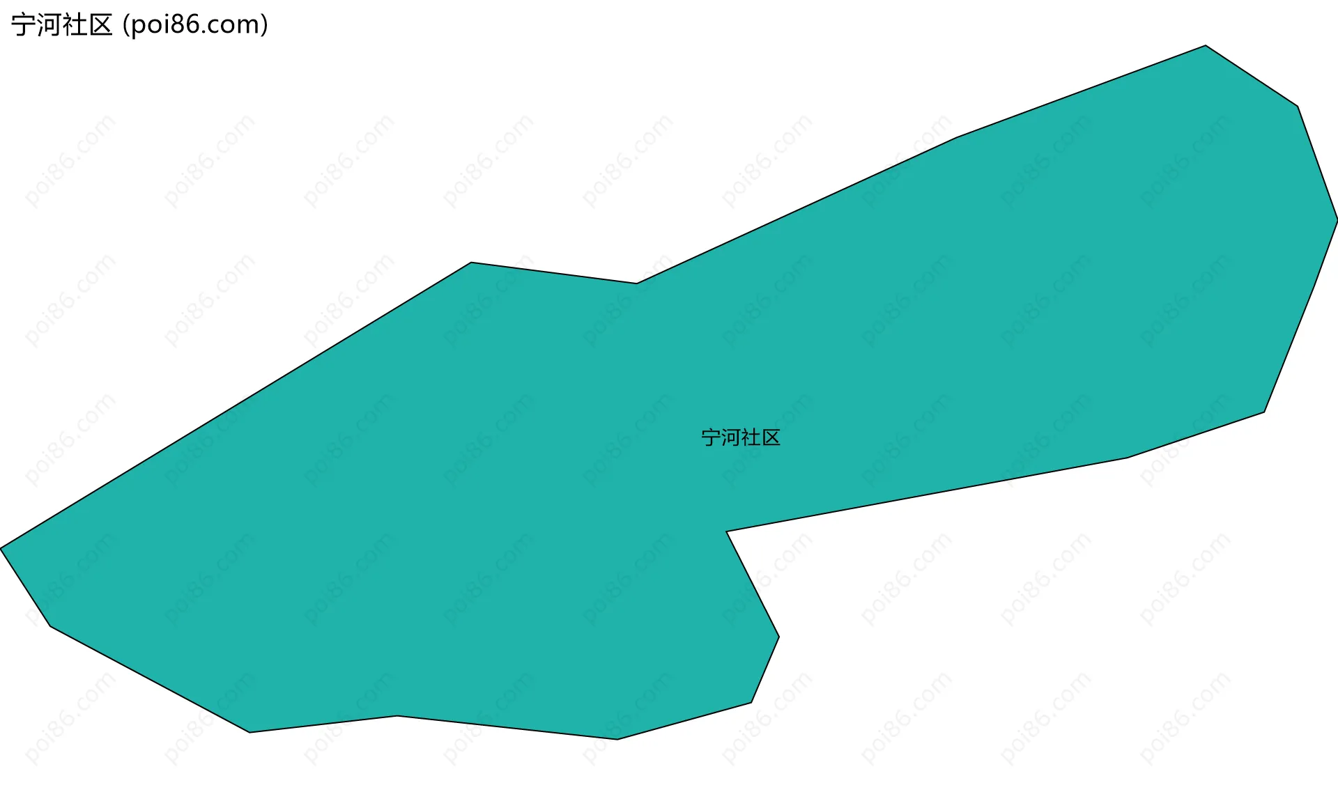 宁河社区边界地图
