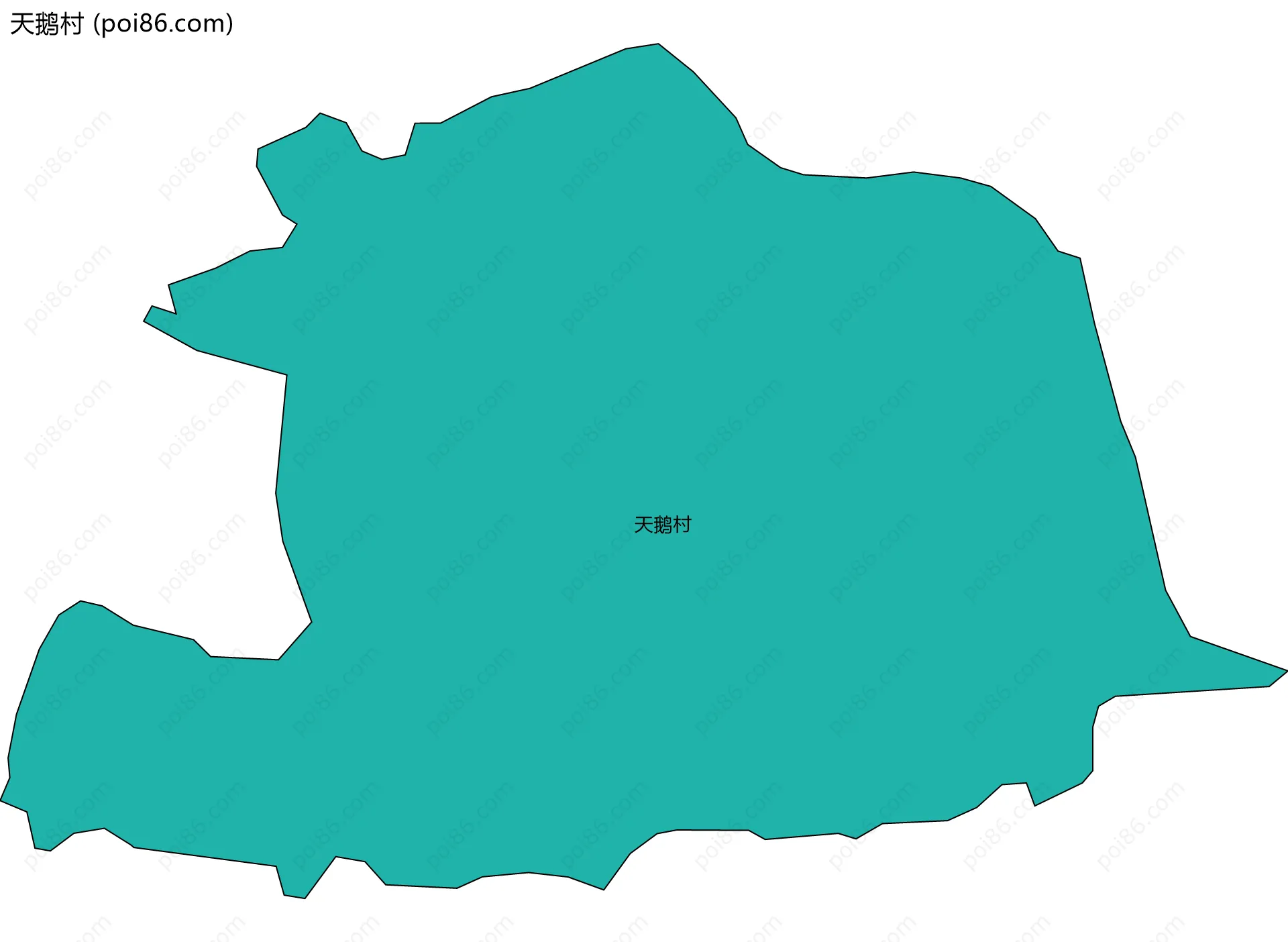 天鹅村边界地图