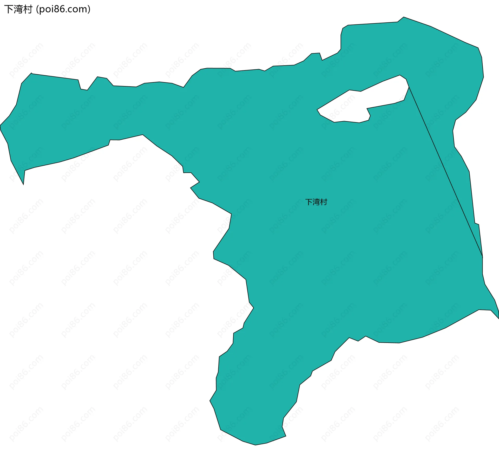 下湾村边界地图