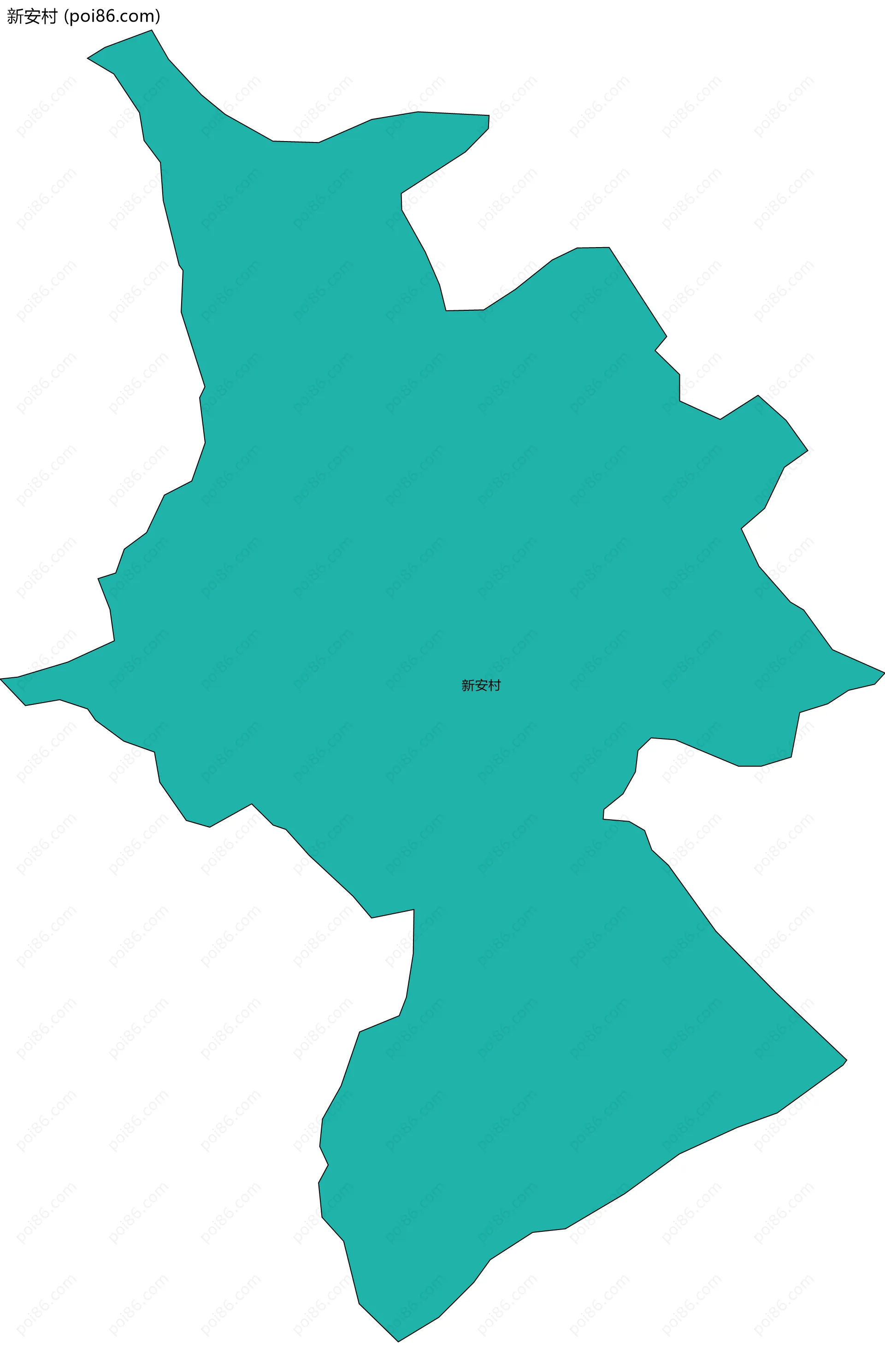 新安村边界地图