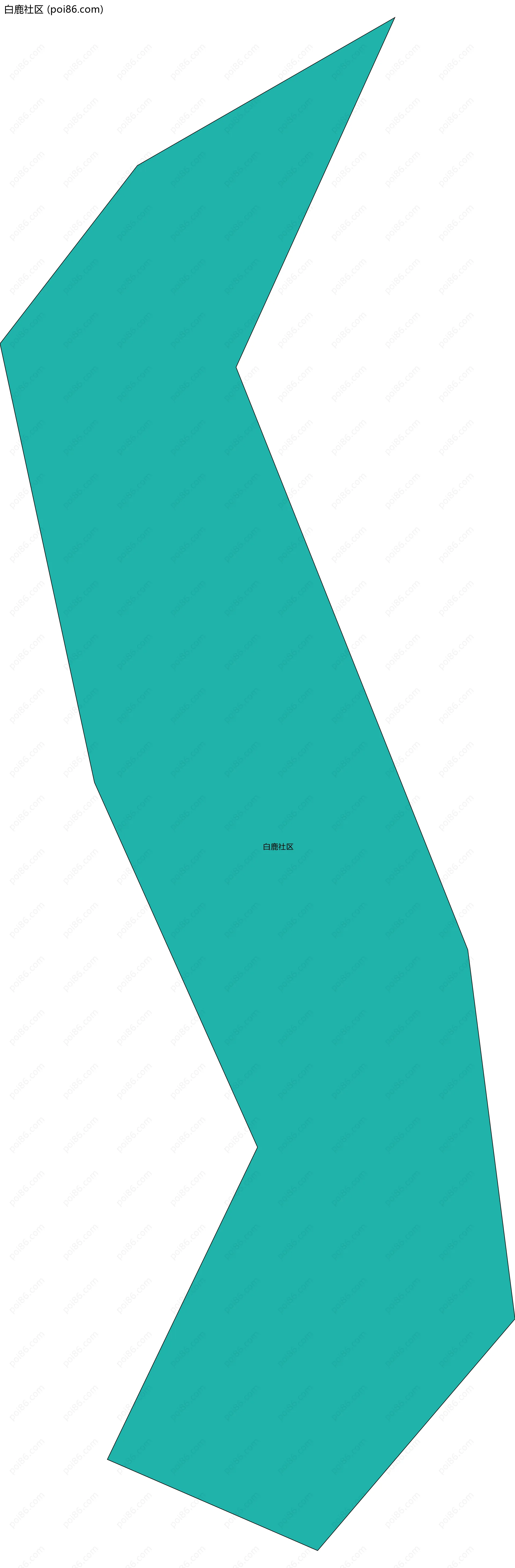 白鹿社区边界地图