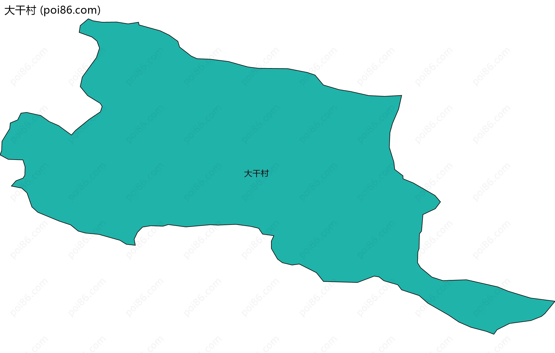 大干村边界地图