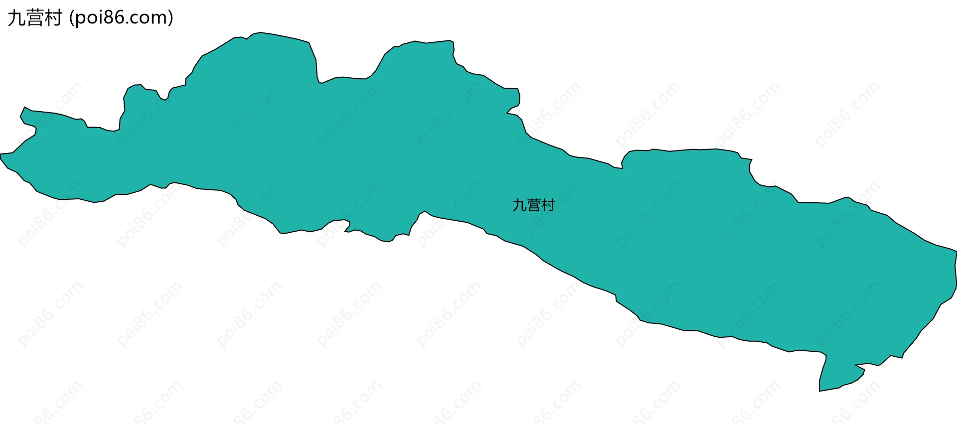 九营村边界地图